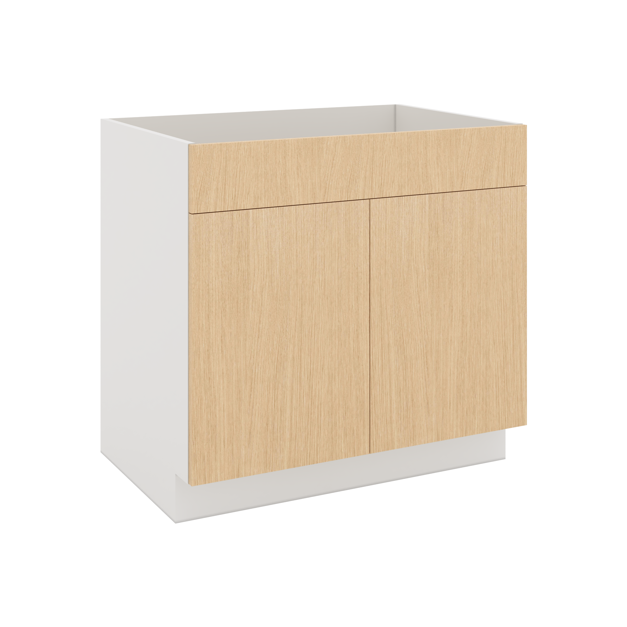 Modernform Cabinet Natural Oak 36" W X 34 1/2" H X 24" D Double Door Sink Base Cabinet