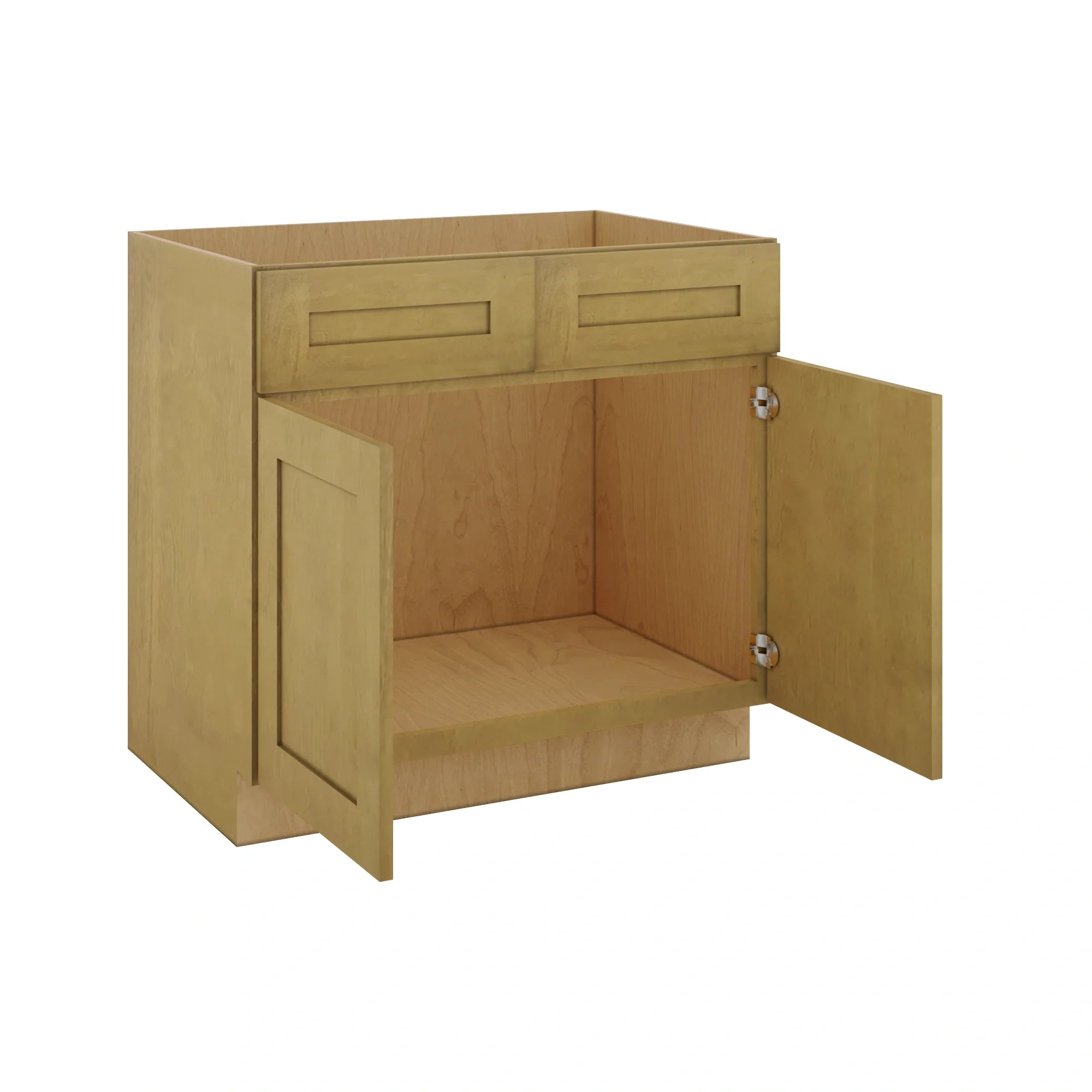 Modernform Cabinet Natural Shaker 36" W X 34 1/2" H X 24" D Double Door Sink Base Cabinet