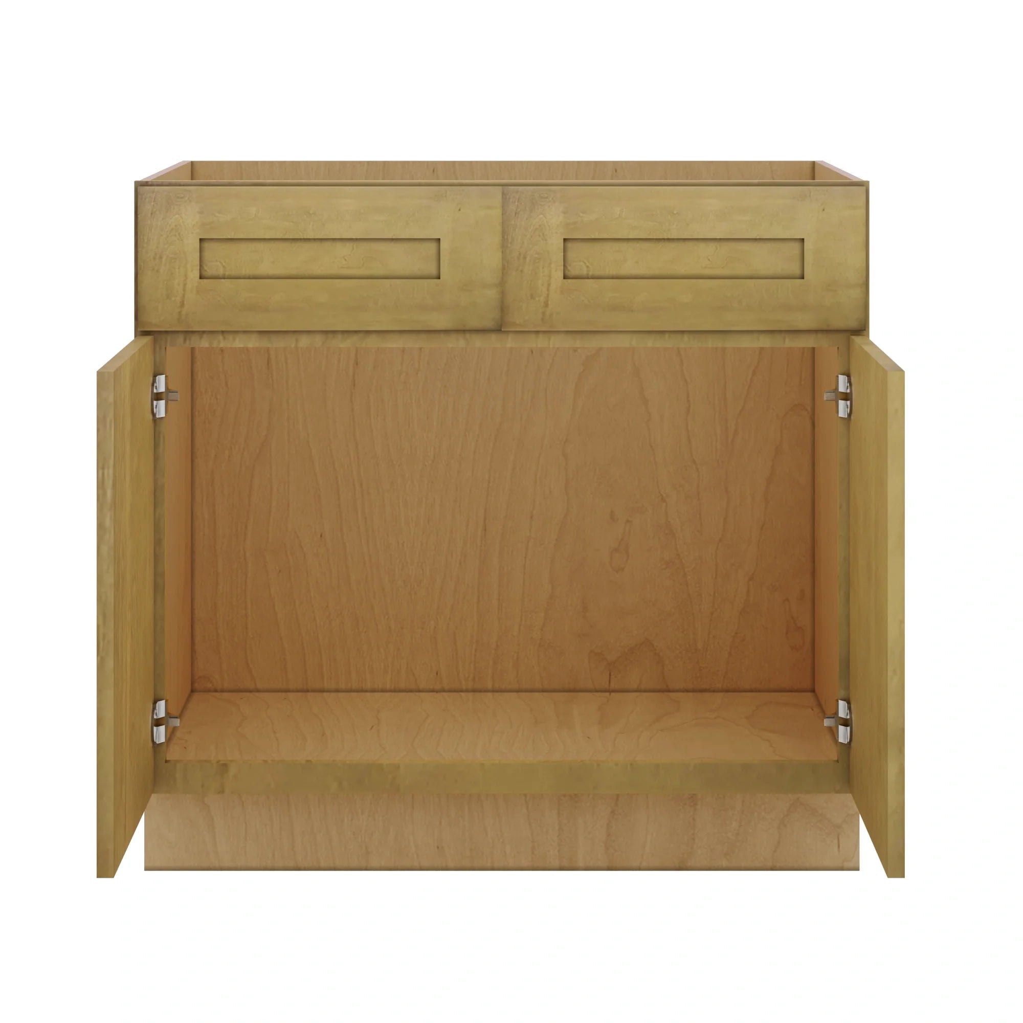 Modernform Cabinet Natural Shaker 36" W X 34 1/2" H X 24" D Double Door Sink Base Cabinet