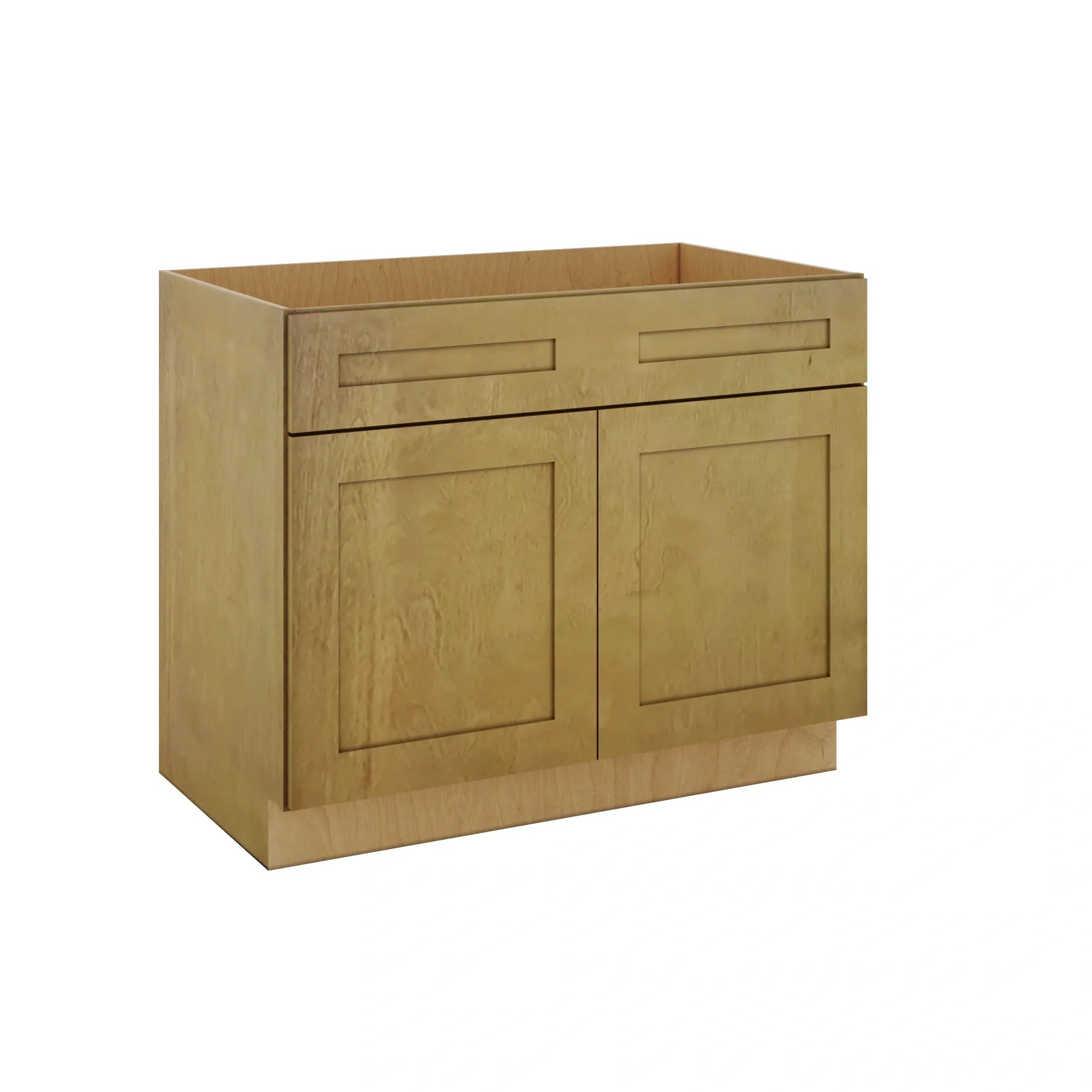 Modernform Cabinet Natural Shaker 42" W X 34 1/2" H X 24" D Double Door Sink Base Cabinet