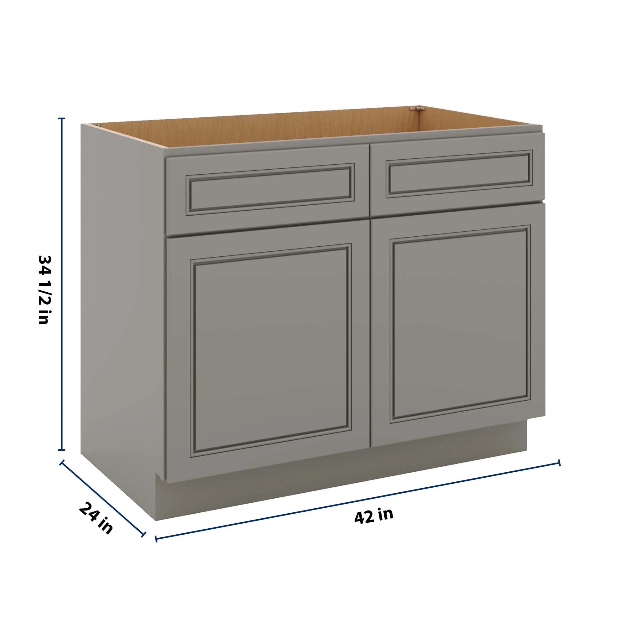J&K Greige K3 Sink Base - 42" W