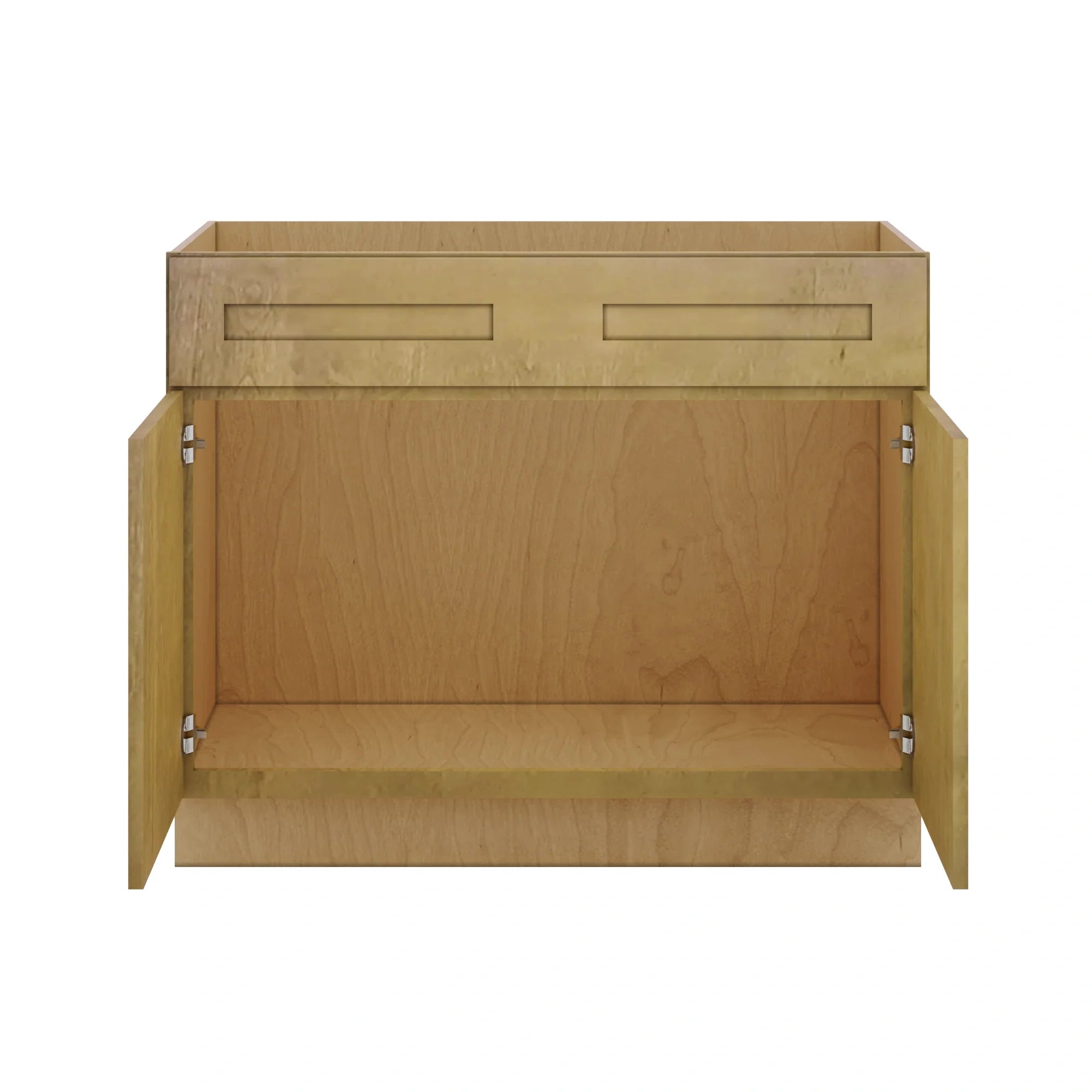Modernform Cabinet Natural Shaker 42" W X 34 1/2" H X 24" D Double Door Sink Base Cabinet