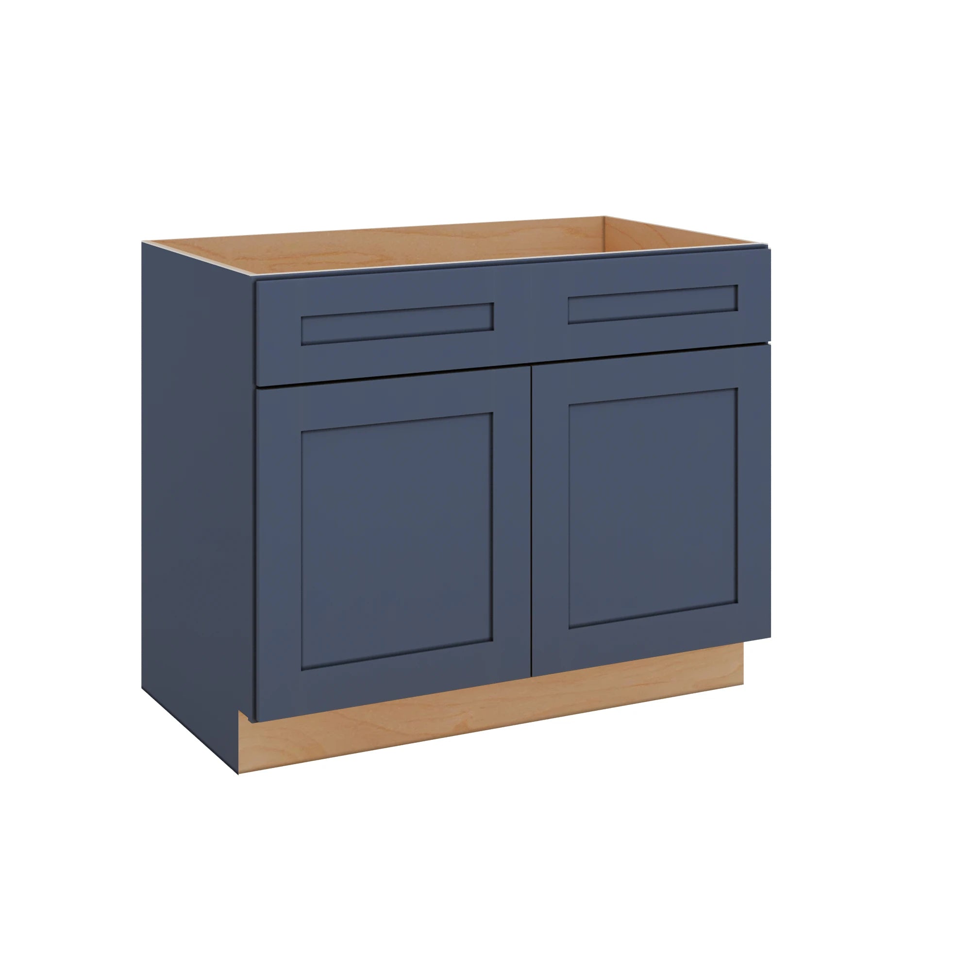 Modernform Cabinet Signature Blue 42" W X 34 1/2" H X 24" D Double Door Sink Base Cabinet