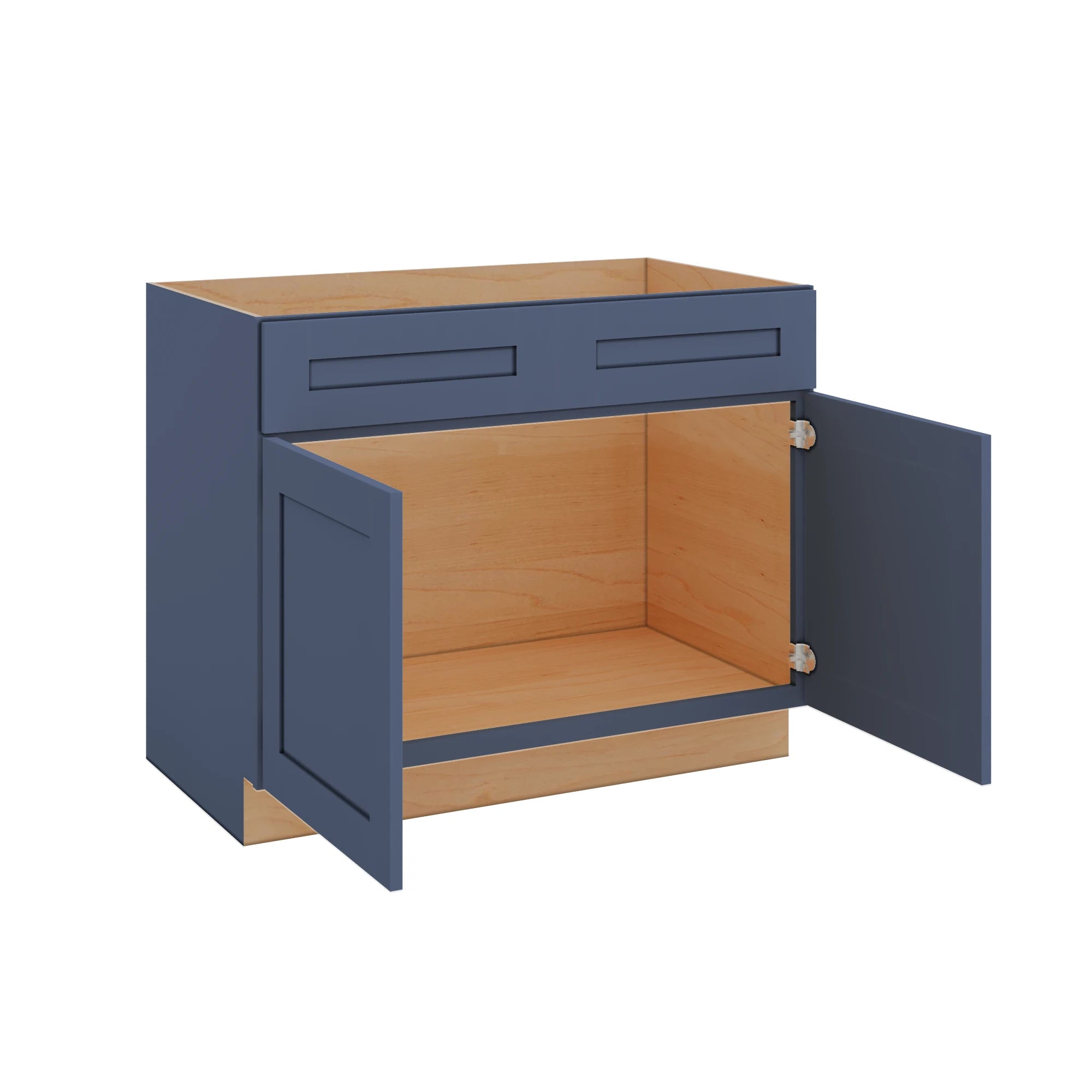 Modernform Cabinet Signature Blue 42" W X 34 1/2" H X 24" D Double Door Sink Base Cabinet