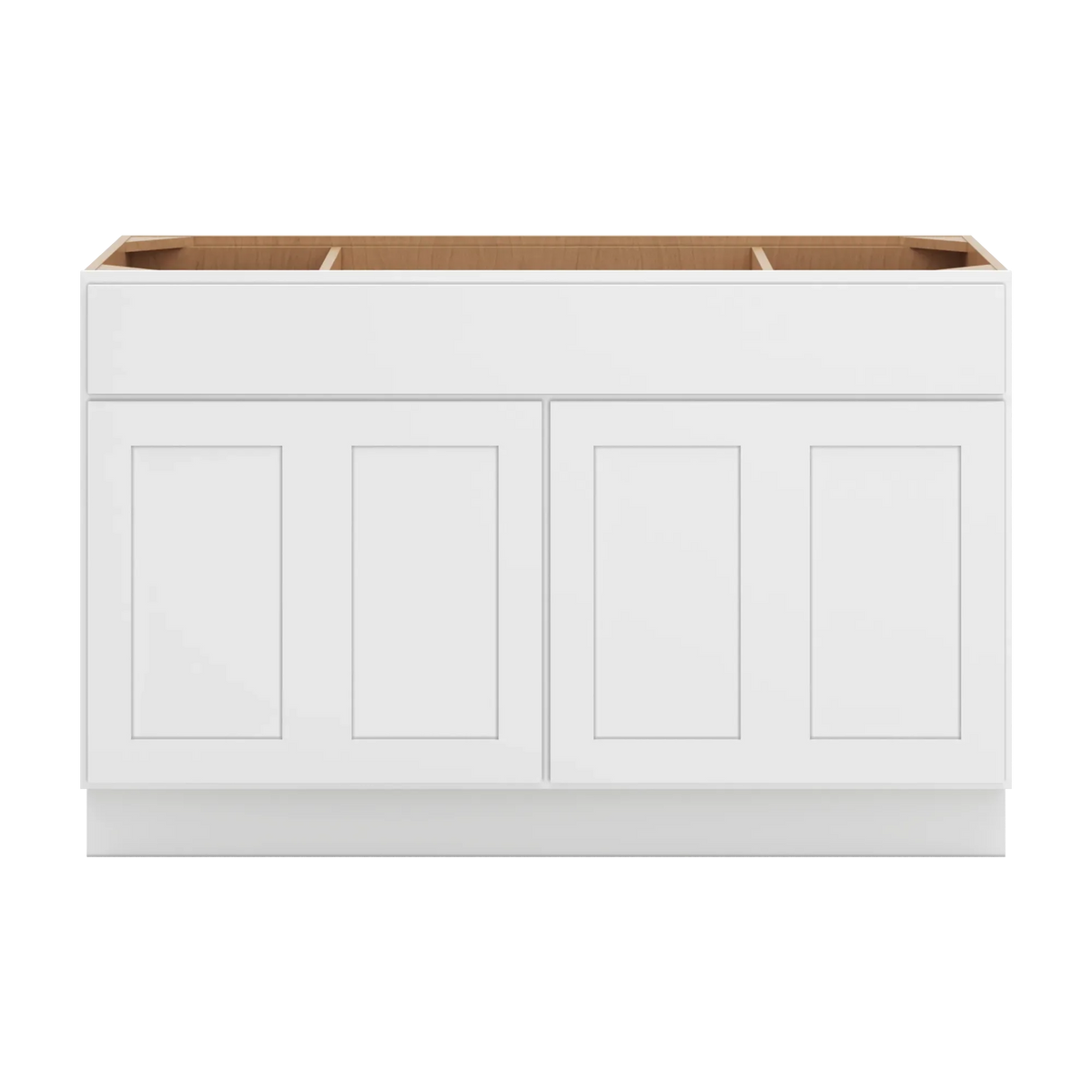 cnc luxor white 54 w combination sink base cabinet