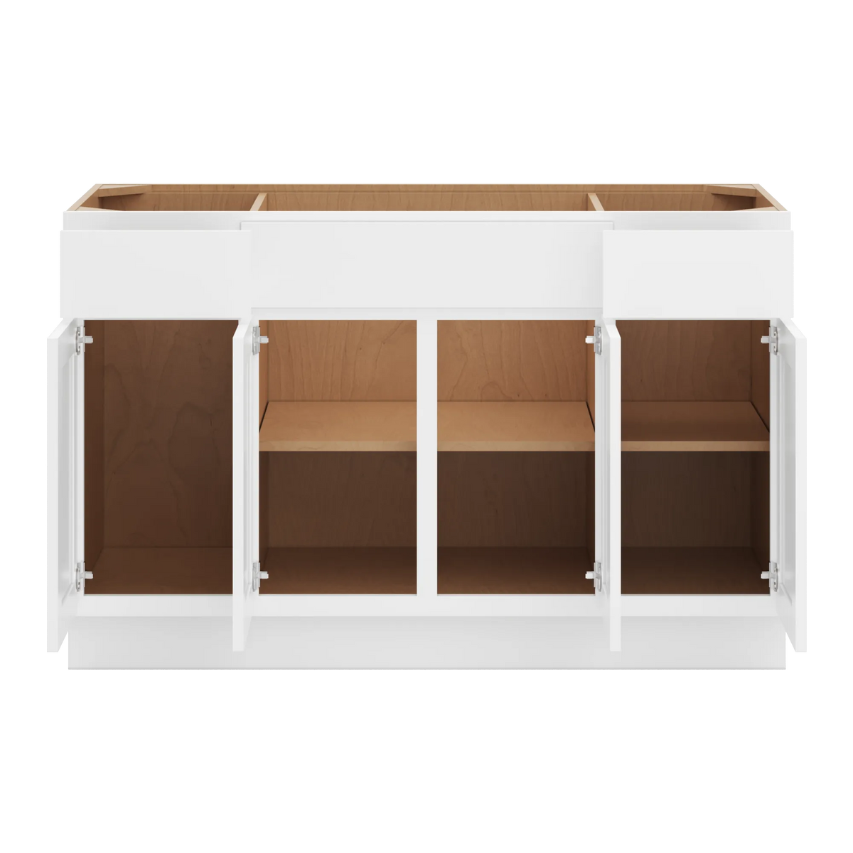 cnc luxor white 54 w combination sink base cabinet