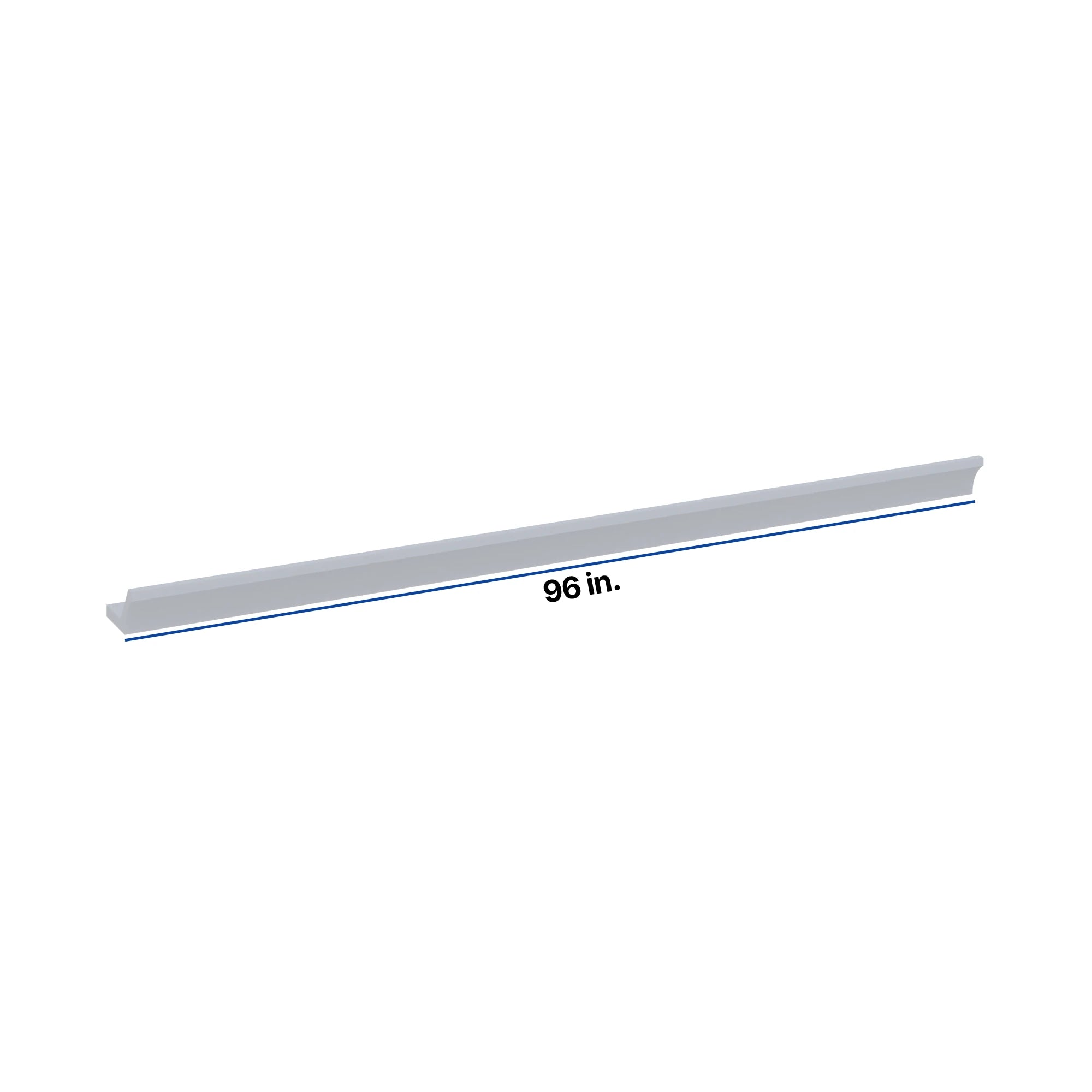 Modernform Cabinet Grey Shaker 96" W X 2 1/4" H X 3 3/4" D Shaker Crown Molding