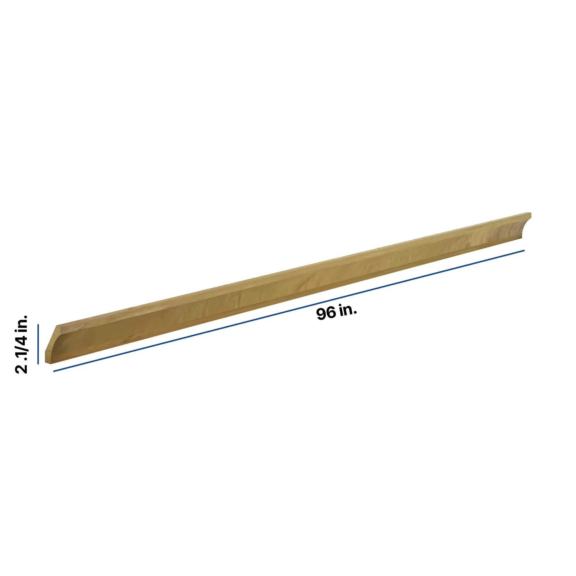 Modernform Cabinet Natural Shaker 96" W X 2 1/4" H X 2 1/4" D Shaker Crown Molding