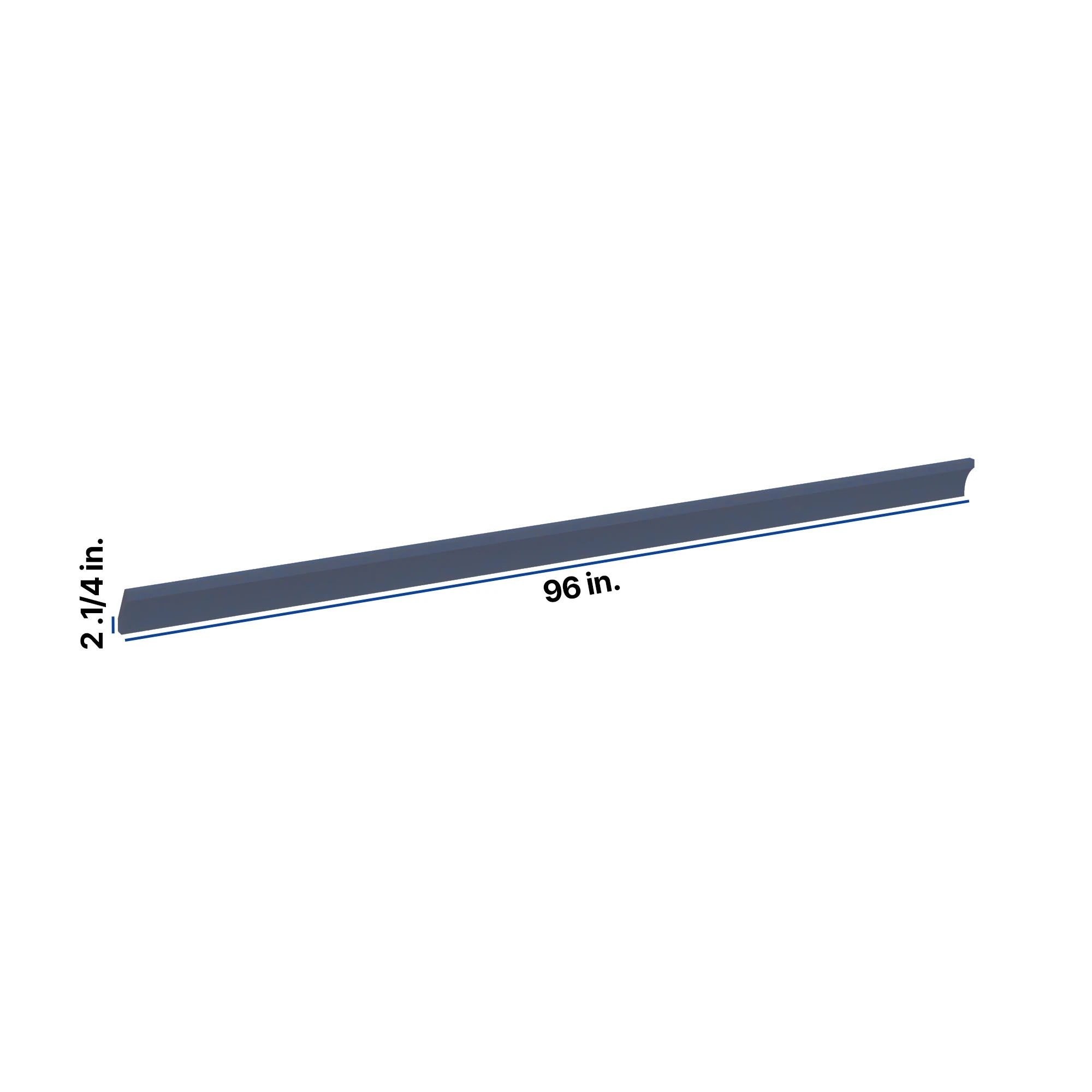 Modernform Cabinet Signature Blue 96" W X 2 1/4" H X 2 1/4" D Shaker Crown Molding