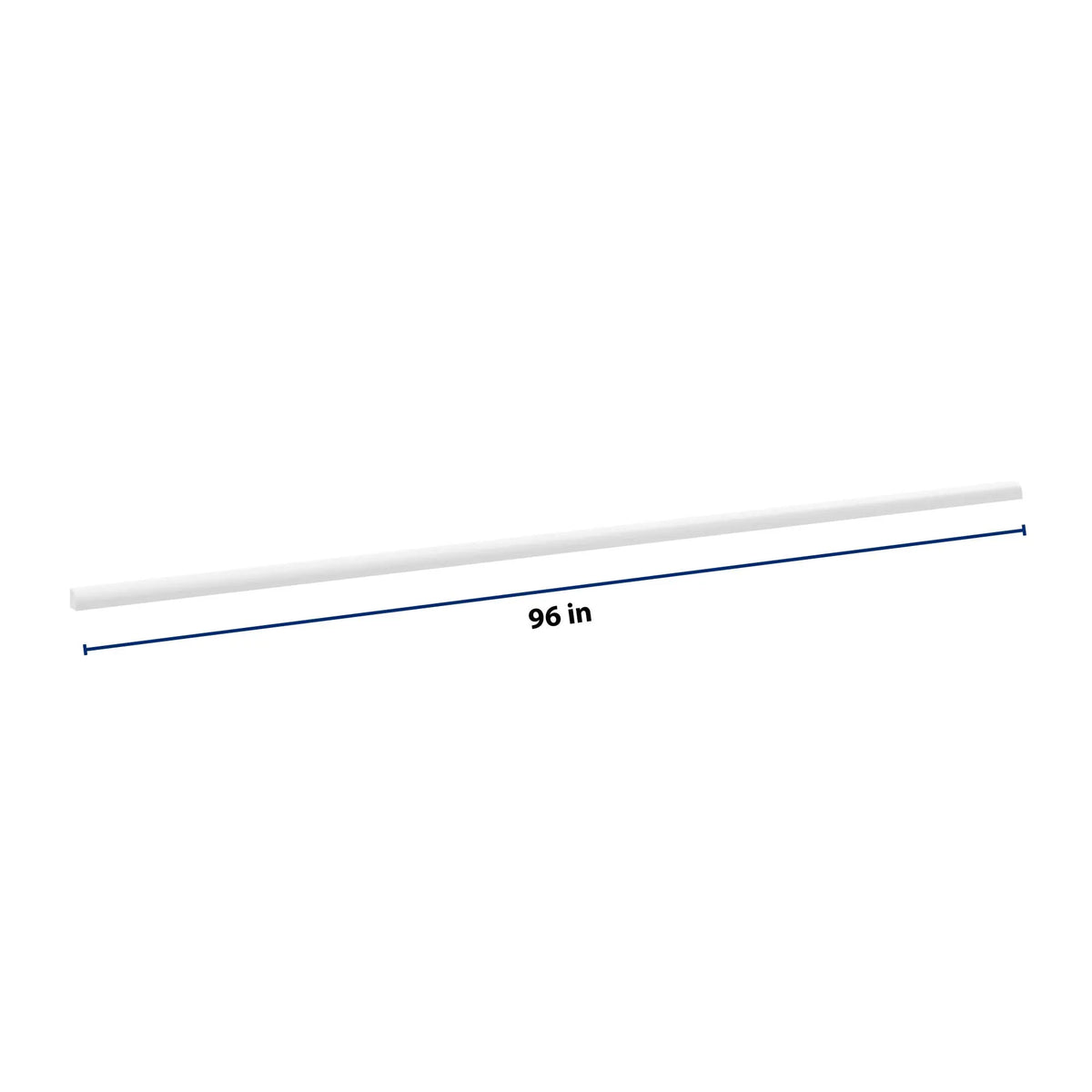 cnc luxor white 96w x 3 4 h shoe molding