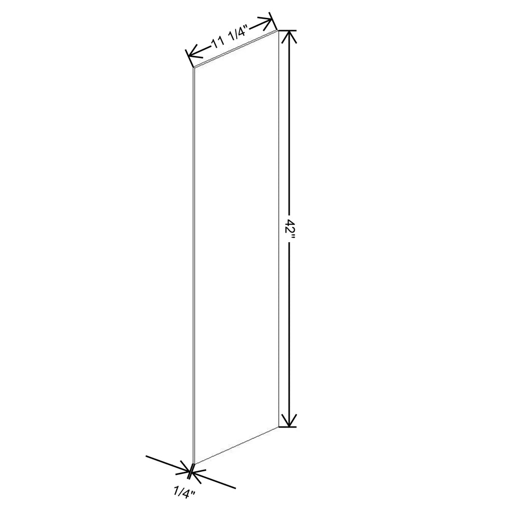 Fabuwood Allure Luna Kona 11 1/4" W X 42 1/8" H Finished End Skins