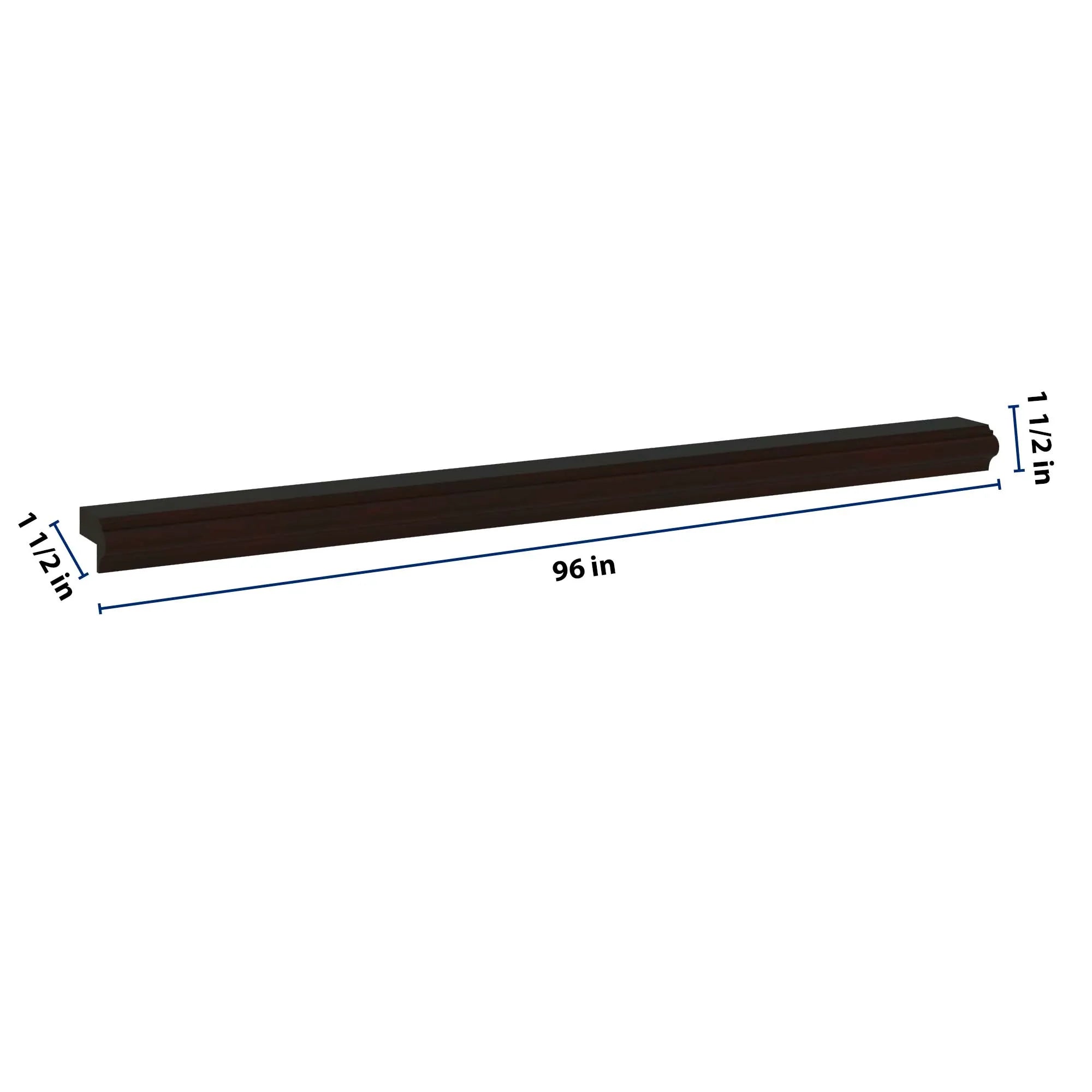 J&K Espresso K8 96" W Light Rail Molding