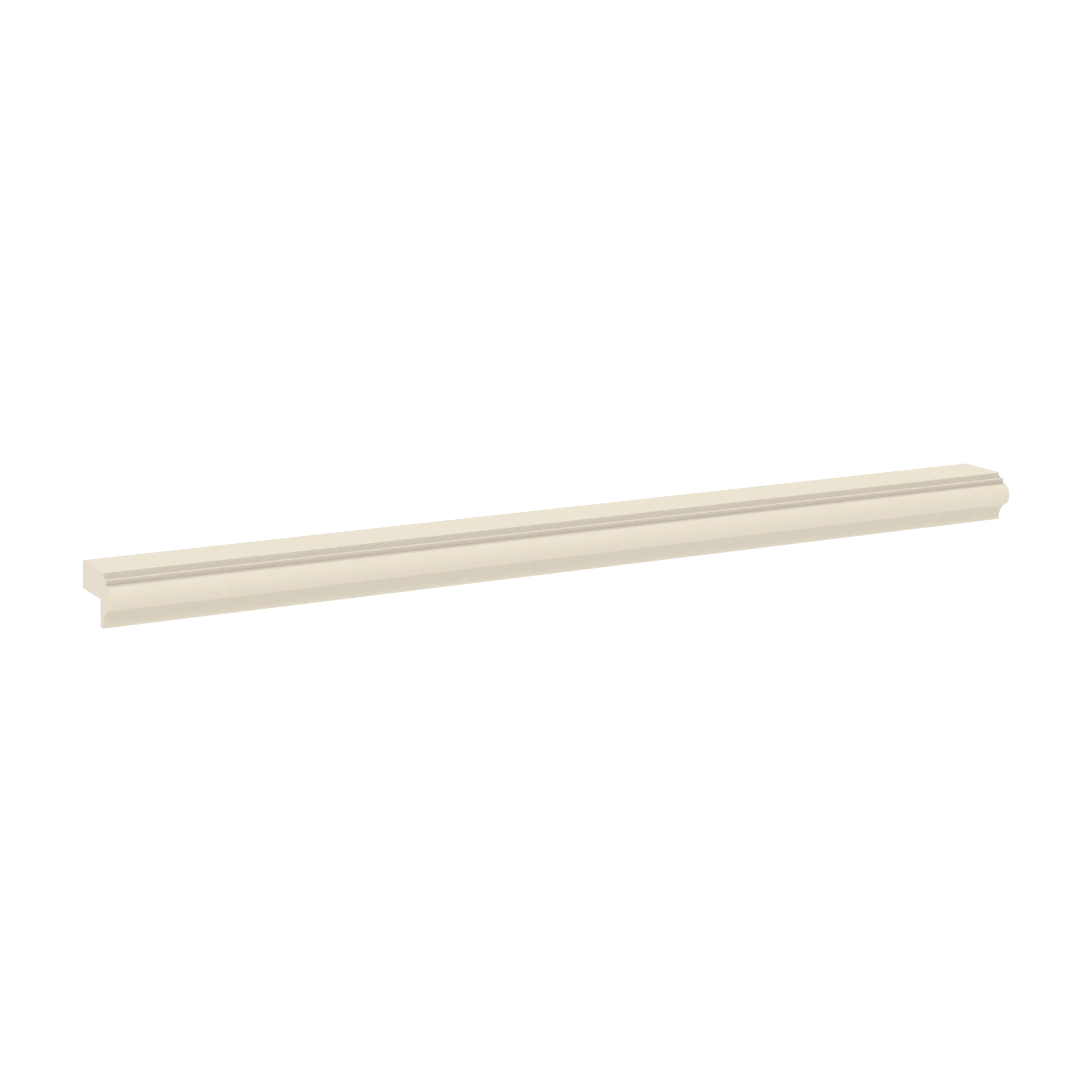 J&K Pearl Glazed H9 96" W Light Rail Molding