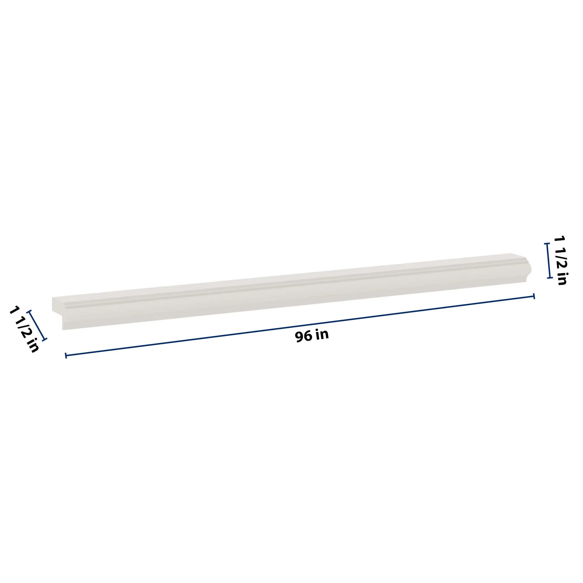J&K Dove E1 96" W Light Rail Molding