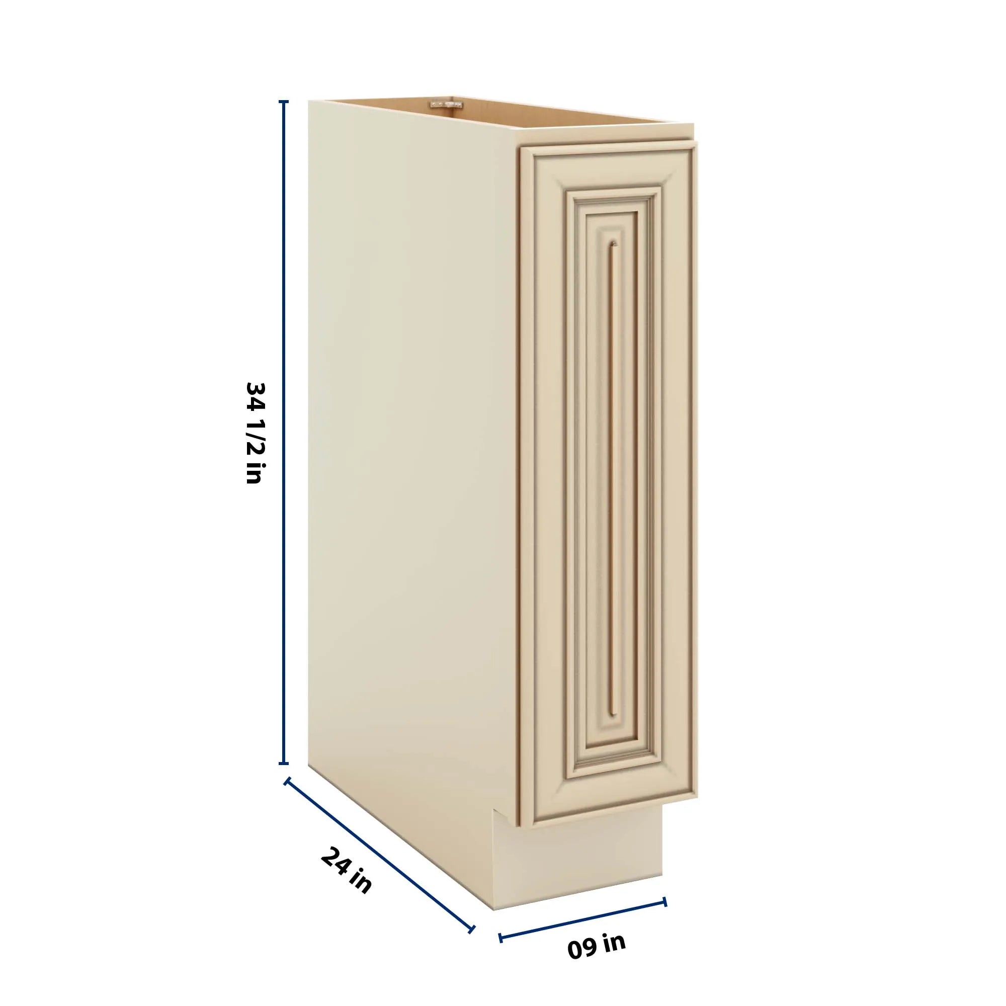 J&K Creme Glazed A7 Spice Pull-Out Base - 09" W