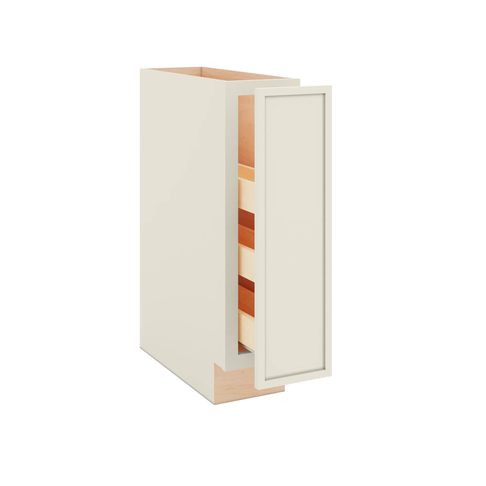 Modernform Cabinet Slim Dove White 09" W X 34 1/2" H X 24" D Base w/Spice Rack