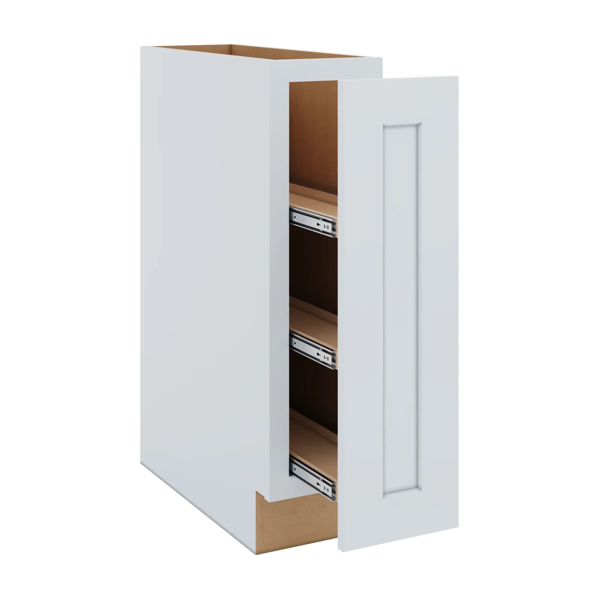 J&K White Shaker S8 Spice Pull Out Base 09" W