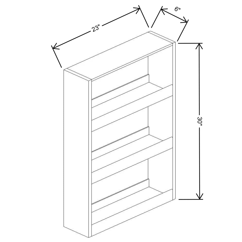 Fabuwood Allure Fusion Timber 6" W Base Spice Pull Filler w/Blum Slides {Fil/Cab Ordered Separately}
