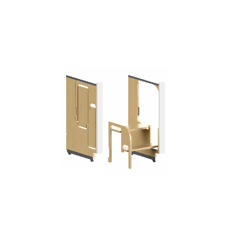 Fabuwood Ovela Catalina Azul Indigo Gloss Step Stool Pull Out