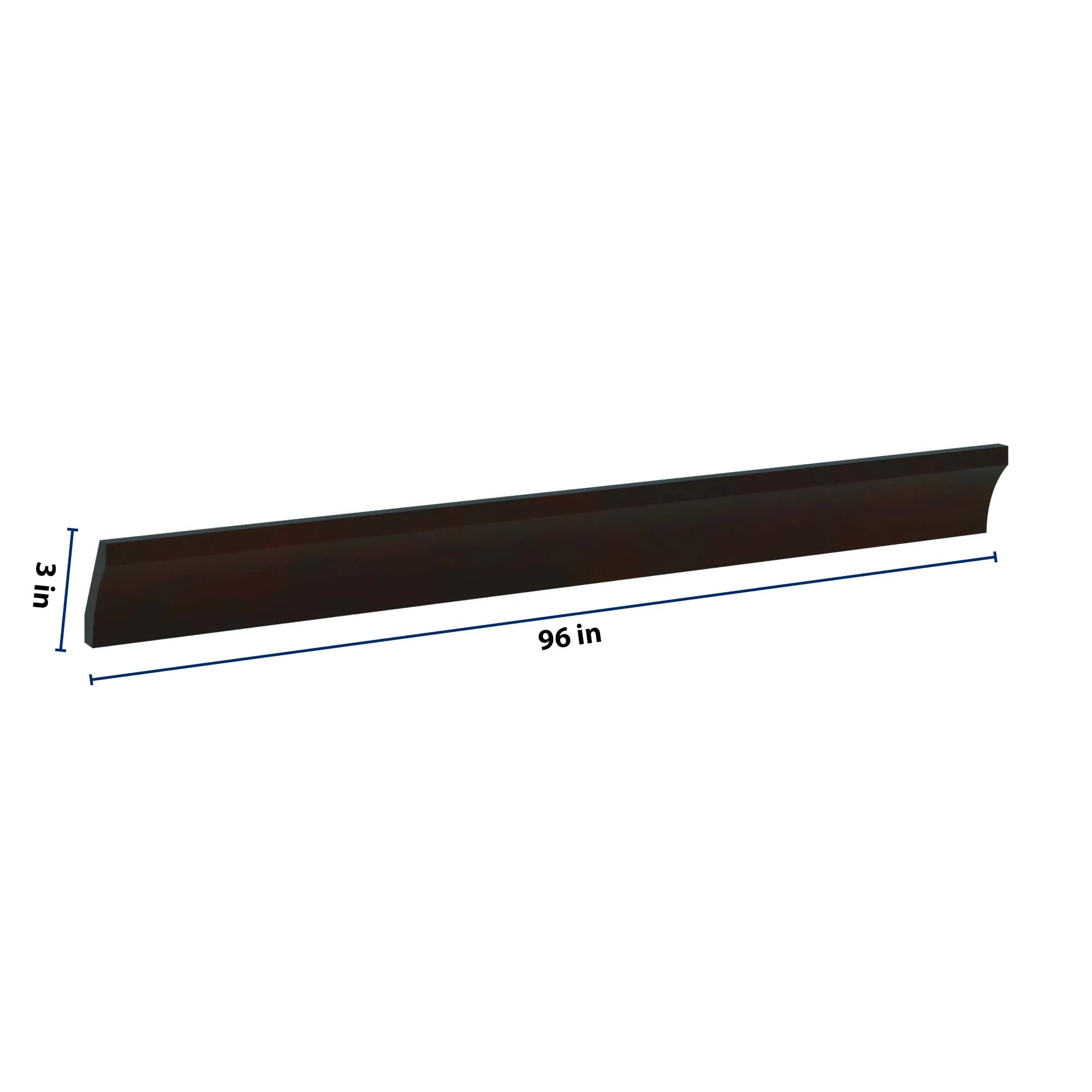 J&K Espresso K8 96" W 10 4-1/4 Cove Molding