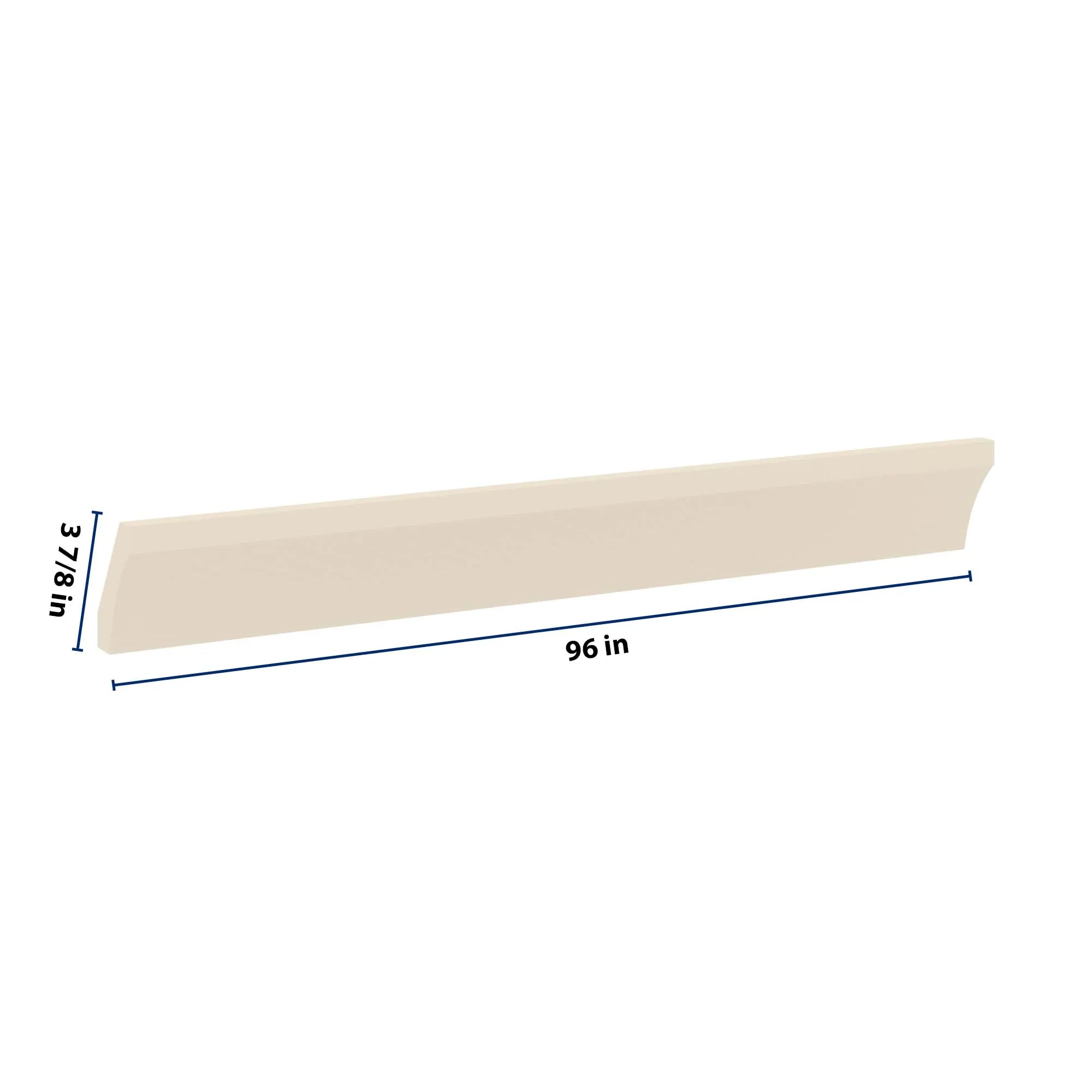J&K Pearl Glazed H9 96" W Large Cove Molding