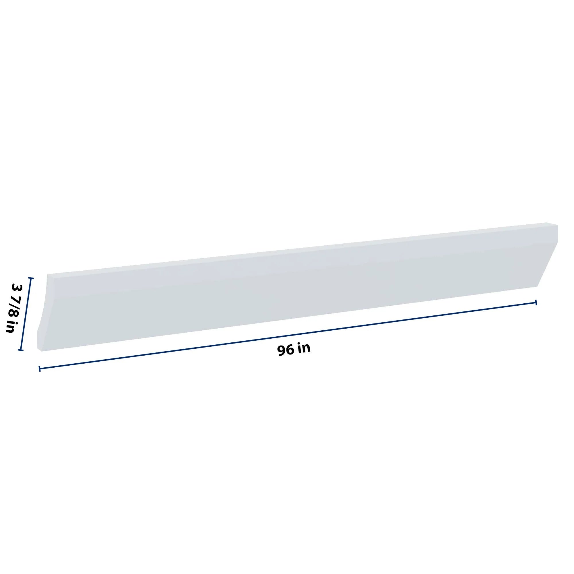 J&K White Shaker S8 96" W Large Cove Molding