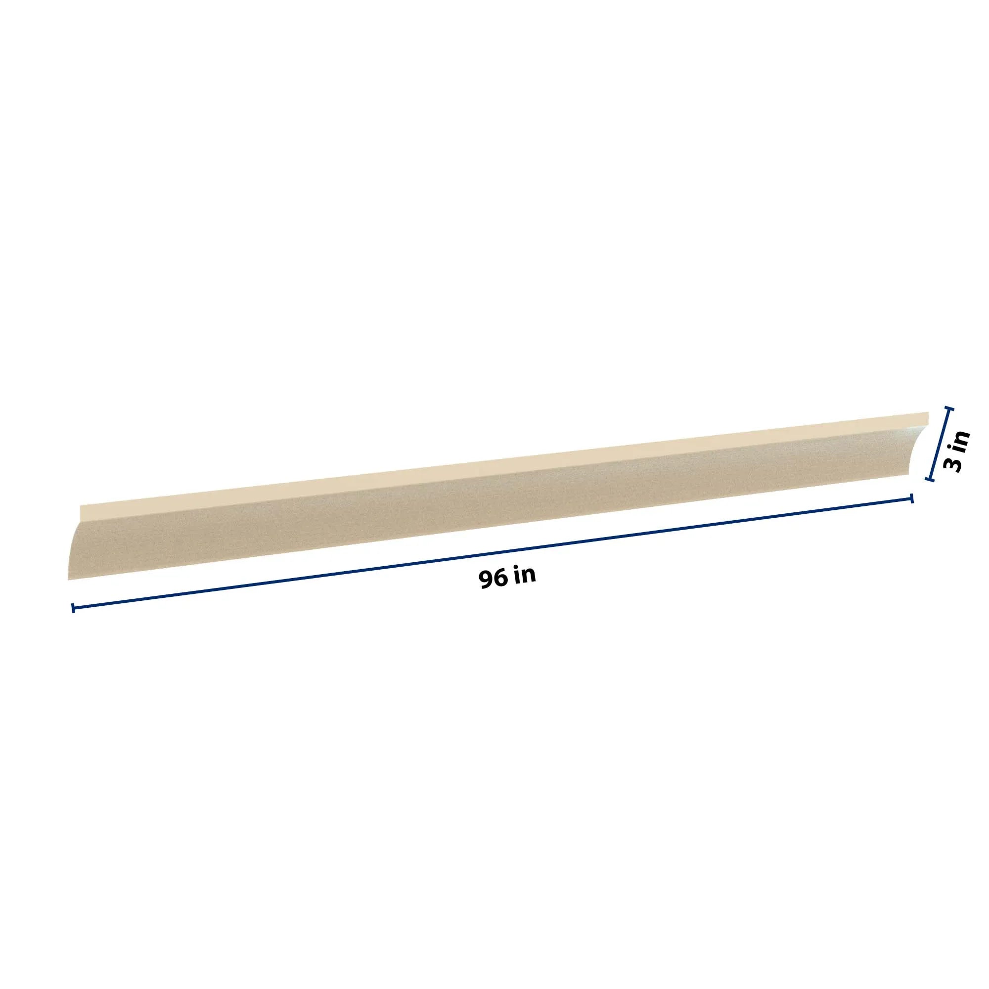 J&K Creme Glazed A7 96" W Cove Molding
