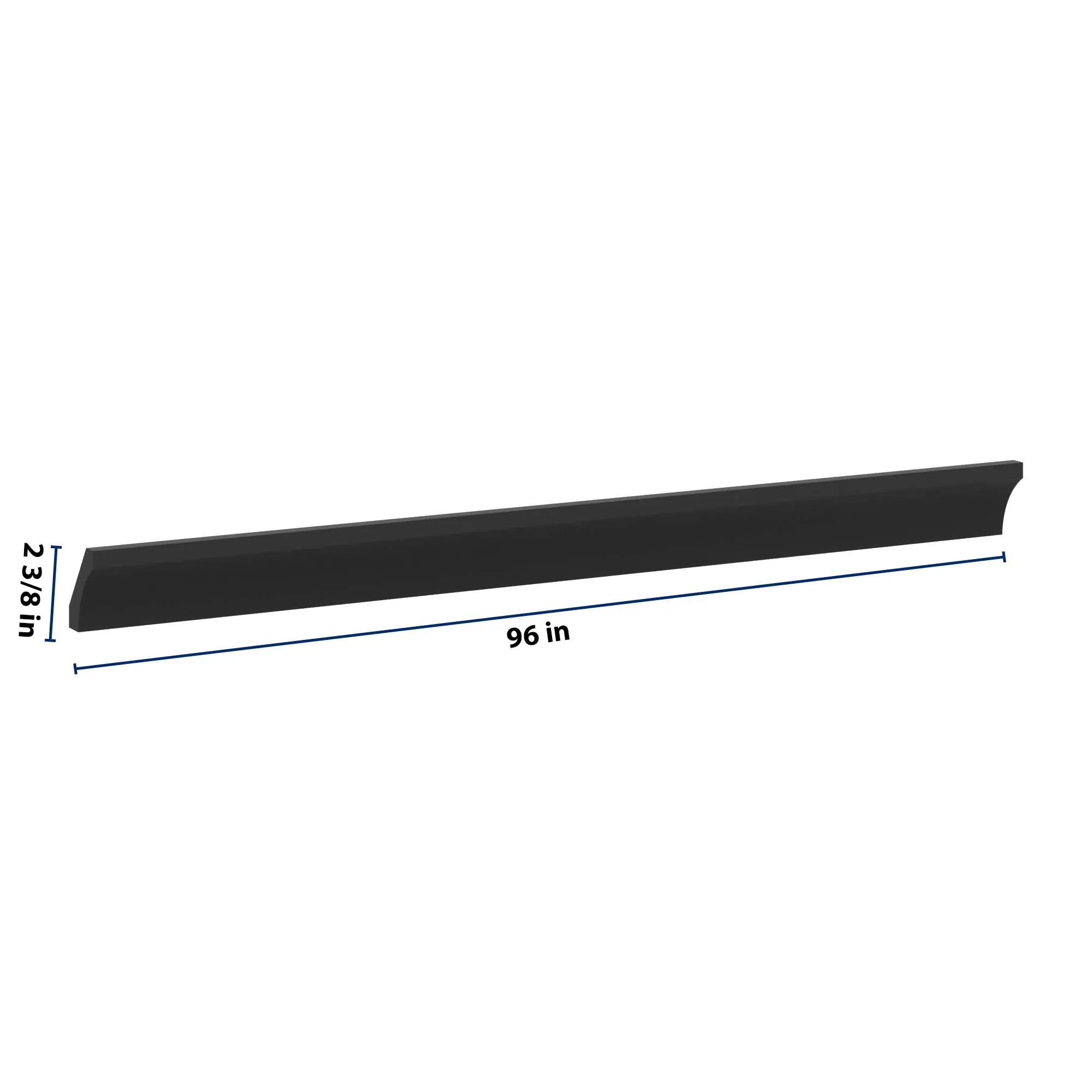 J&K Charcoal E2 96" W Cove Molding