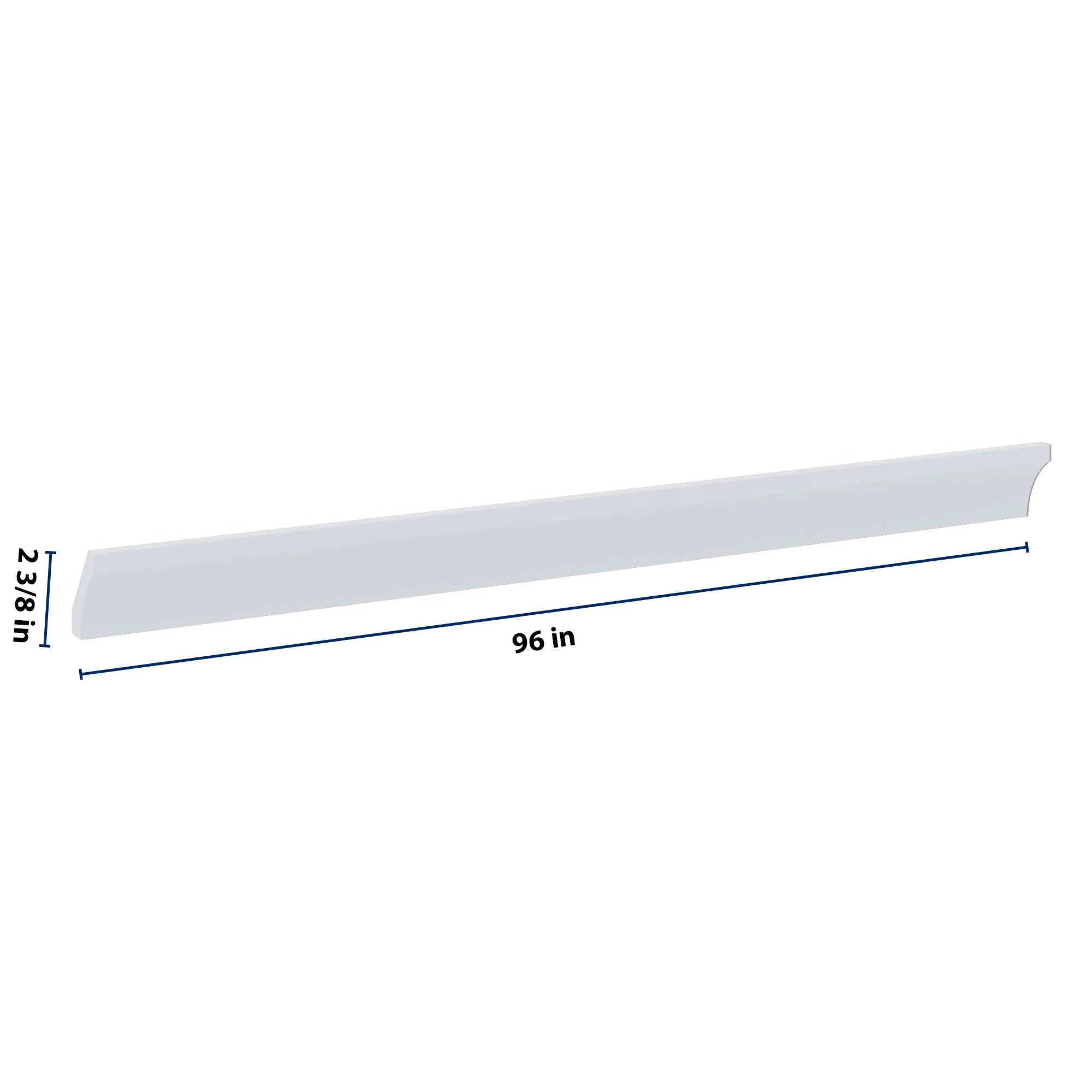 J&K White Shaker S8 96" W Cove Molding