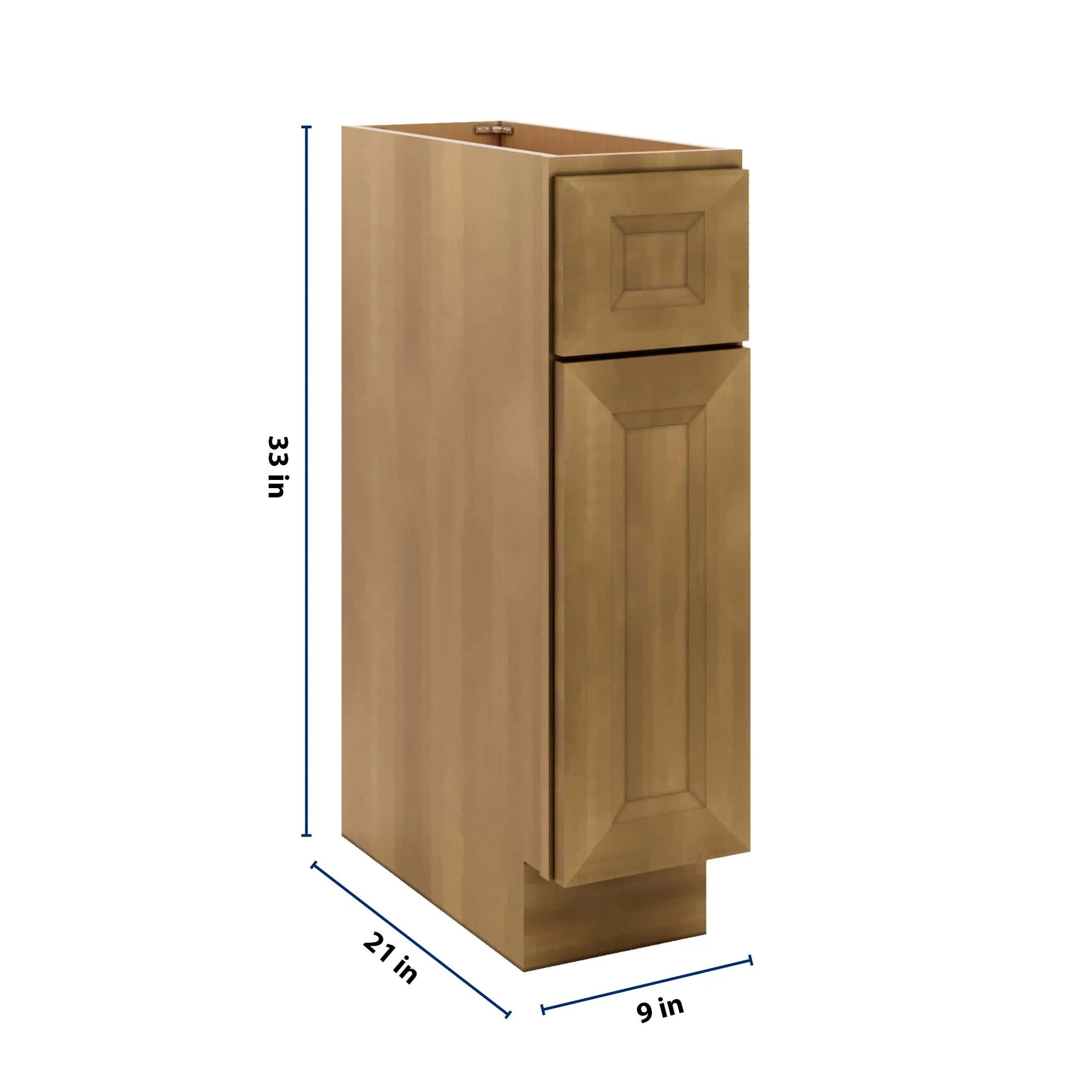 J&K Butterscotch B8 Vanity Base Door/Drawer 09" W x 33" H x 21" D