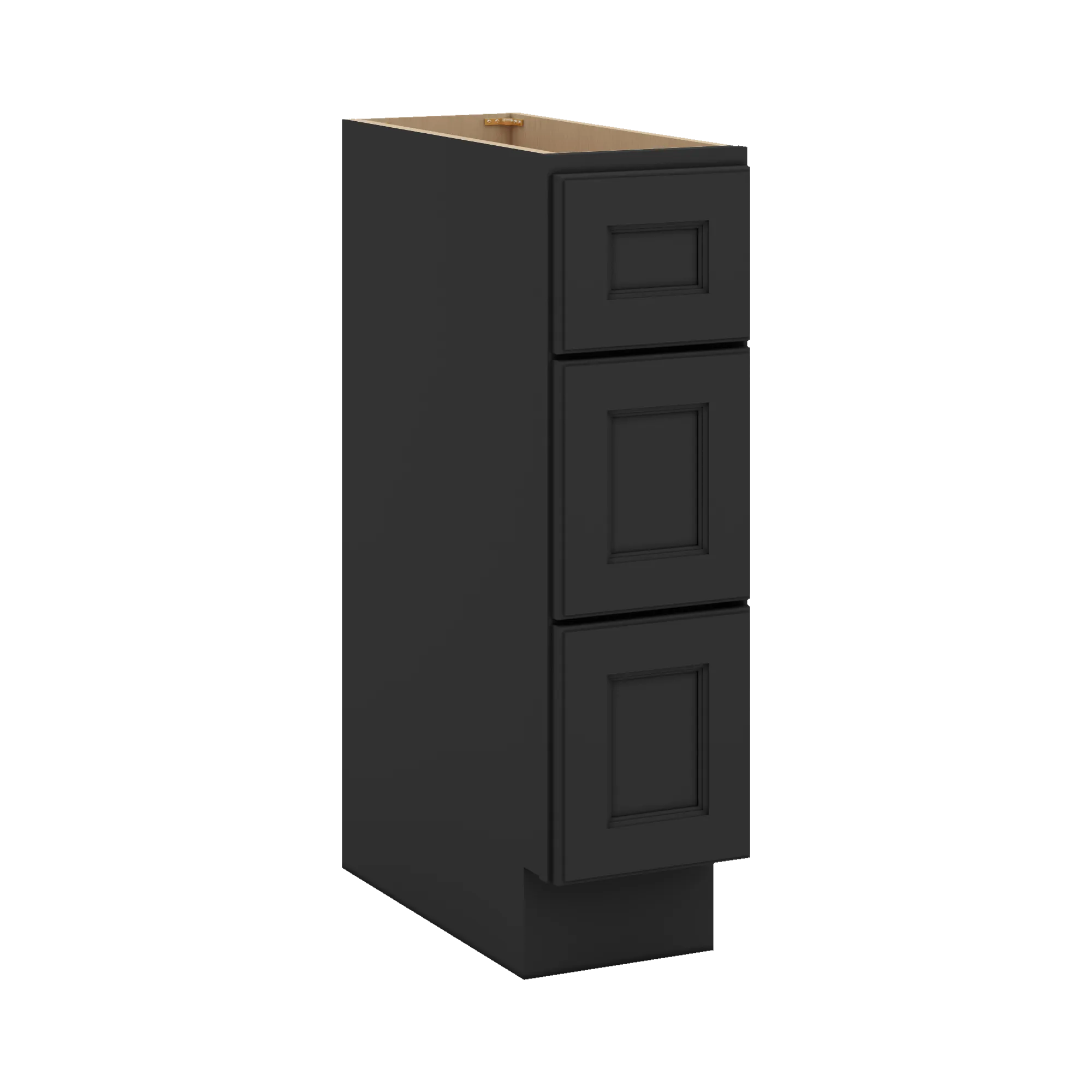 J&K Charcoal E2 Vanity 3 Drawer Base 09" W x 33" H x 21" D