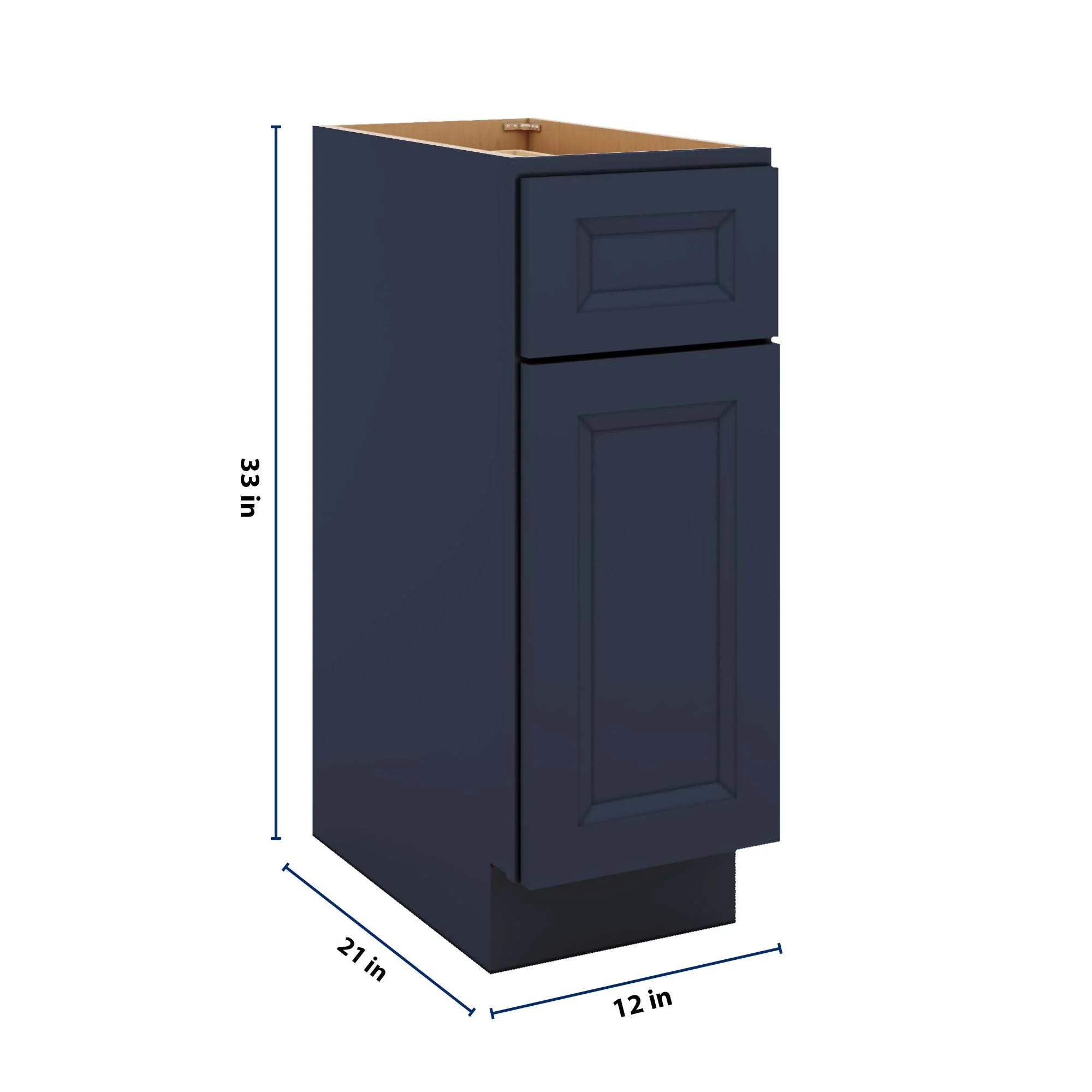 J&K Naval B7 Vanity Base Door/Drawer 12" W x 33" H x 21" D