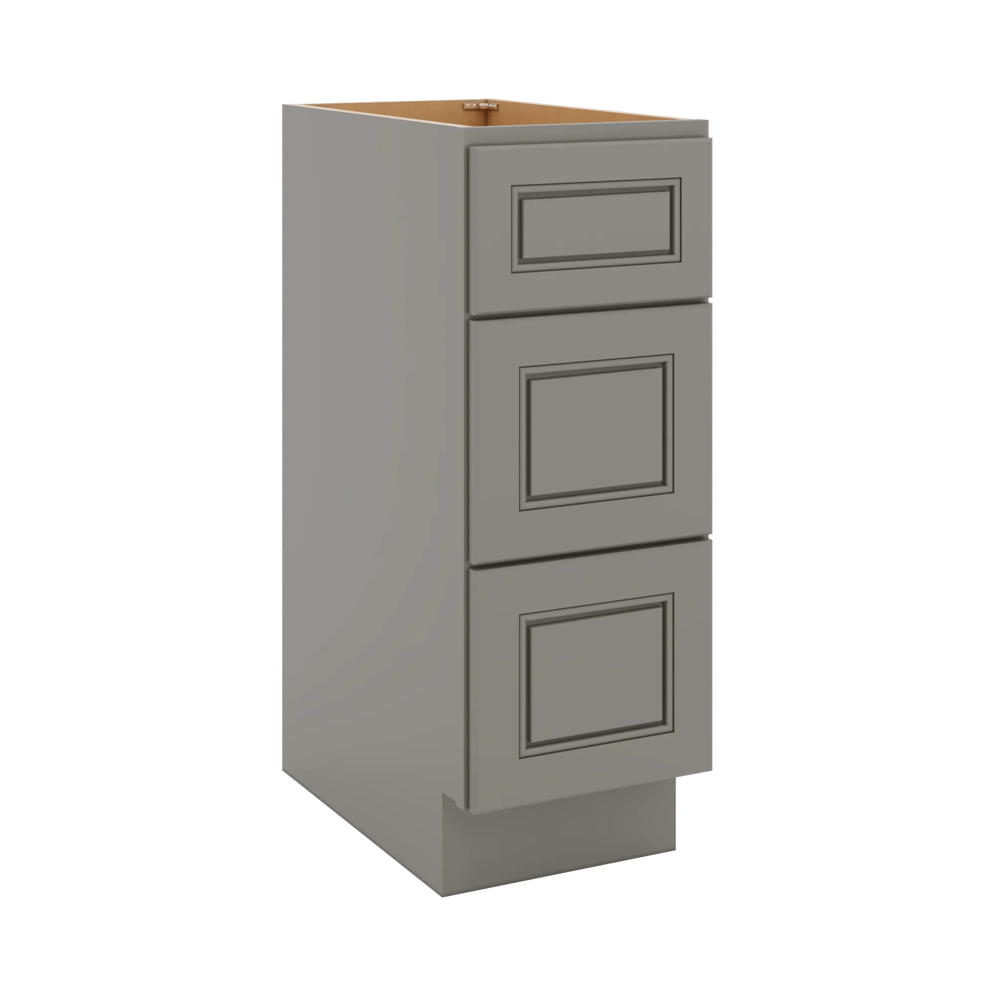 J&K Greige K3 Vanity 3 Drawer Base 12" W x 33" H x 21" D