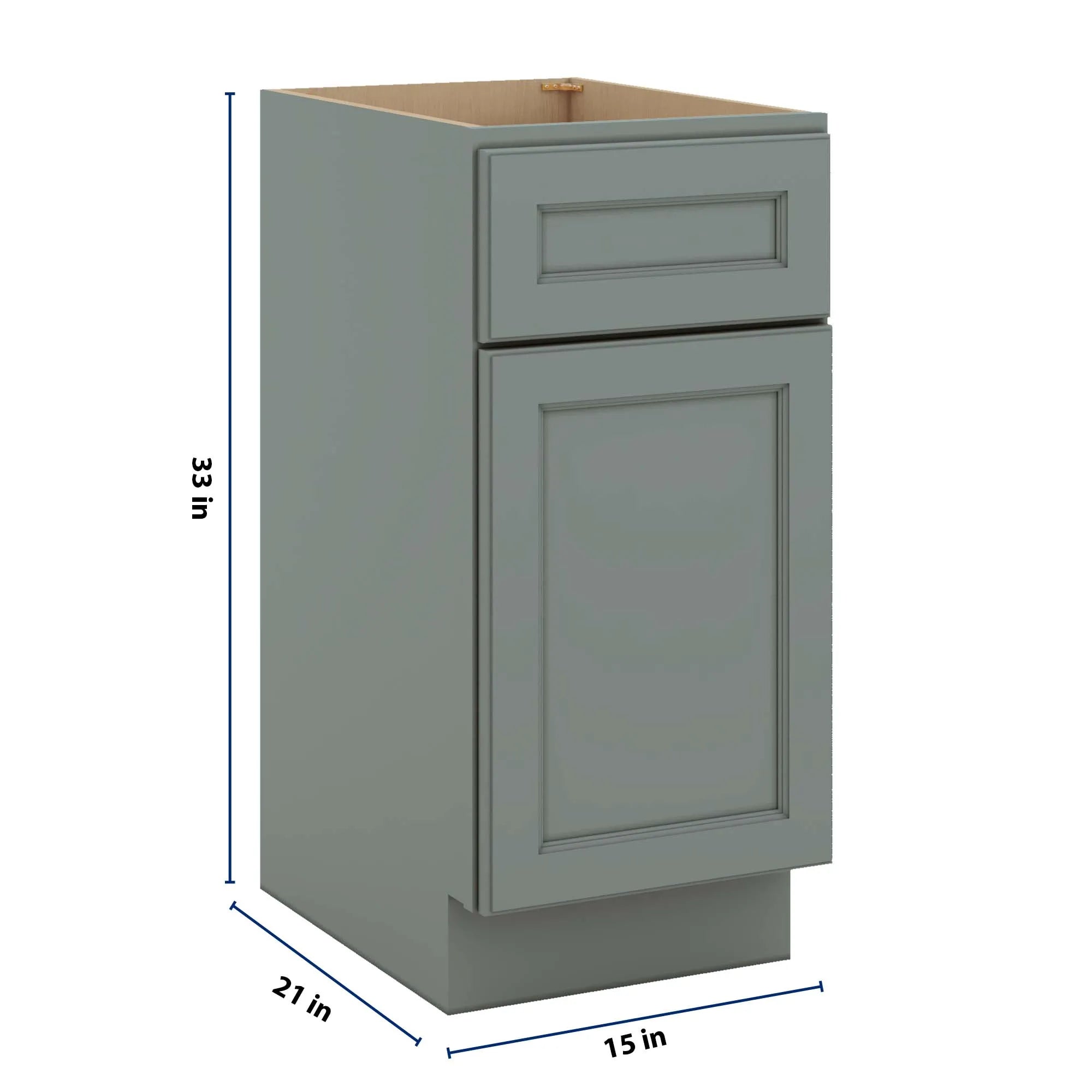J&K Sage E3 Vanity Base Door/Drawer 15" W x 33" H x 21" D
