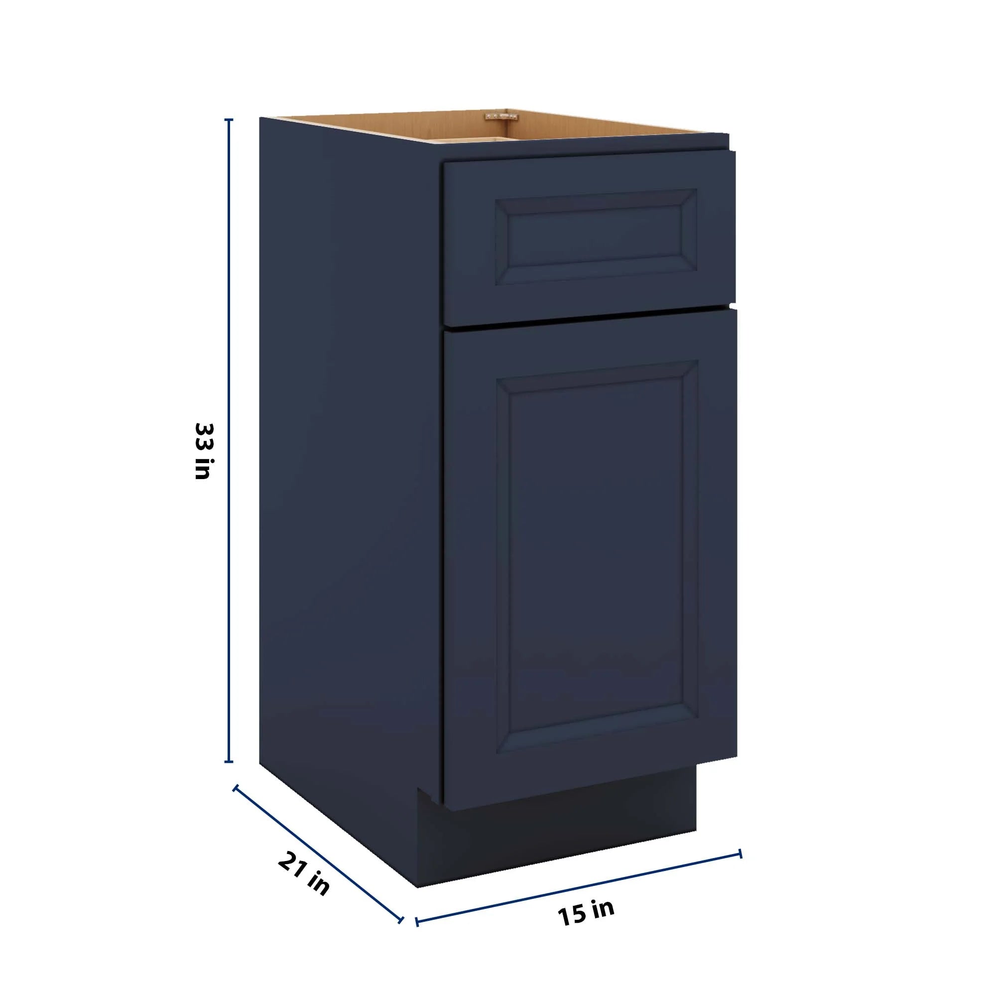 J&K Naval B7 Vanity Base Door/Drawer 15" W x 33" H x 21" D