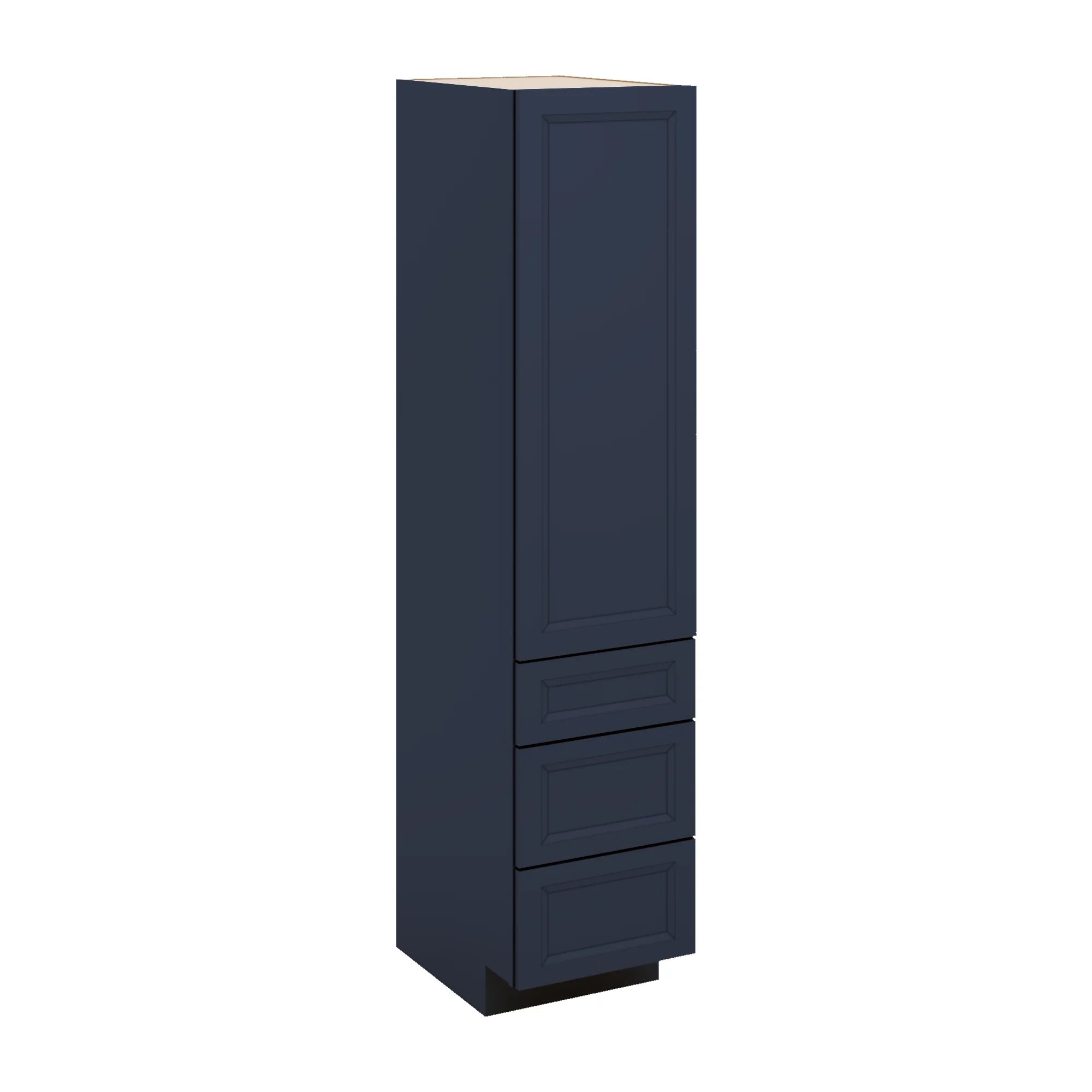 J&K Naval B7 Vanity Linen with bottom Drawers 18" W x 81" H x 24" D