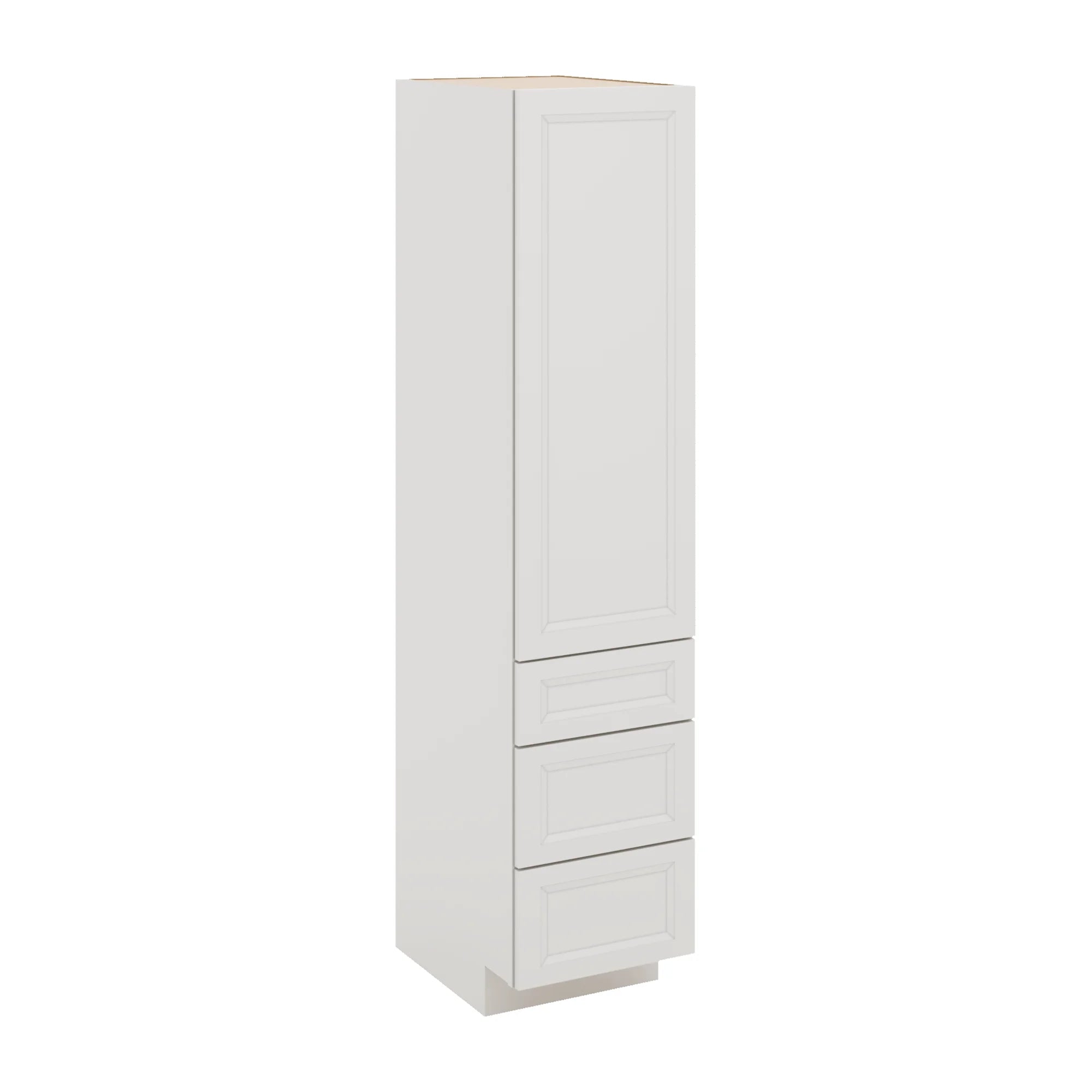 J&K Pure B5 Vanity Linen with bottom Drawers 18" W x 81" H x 24" D