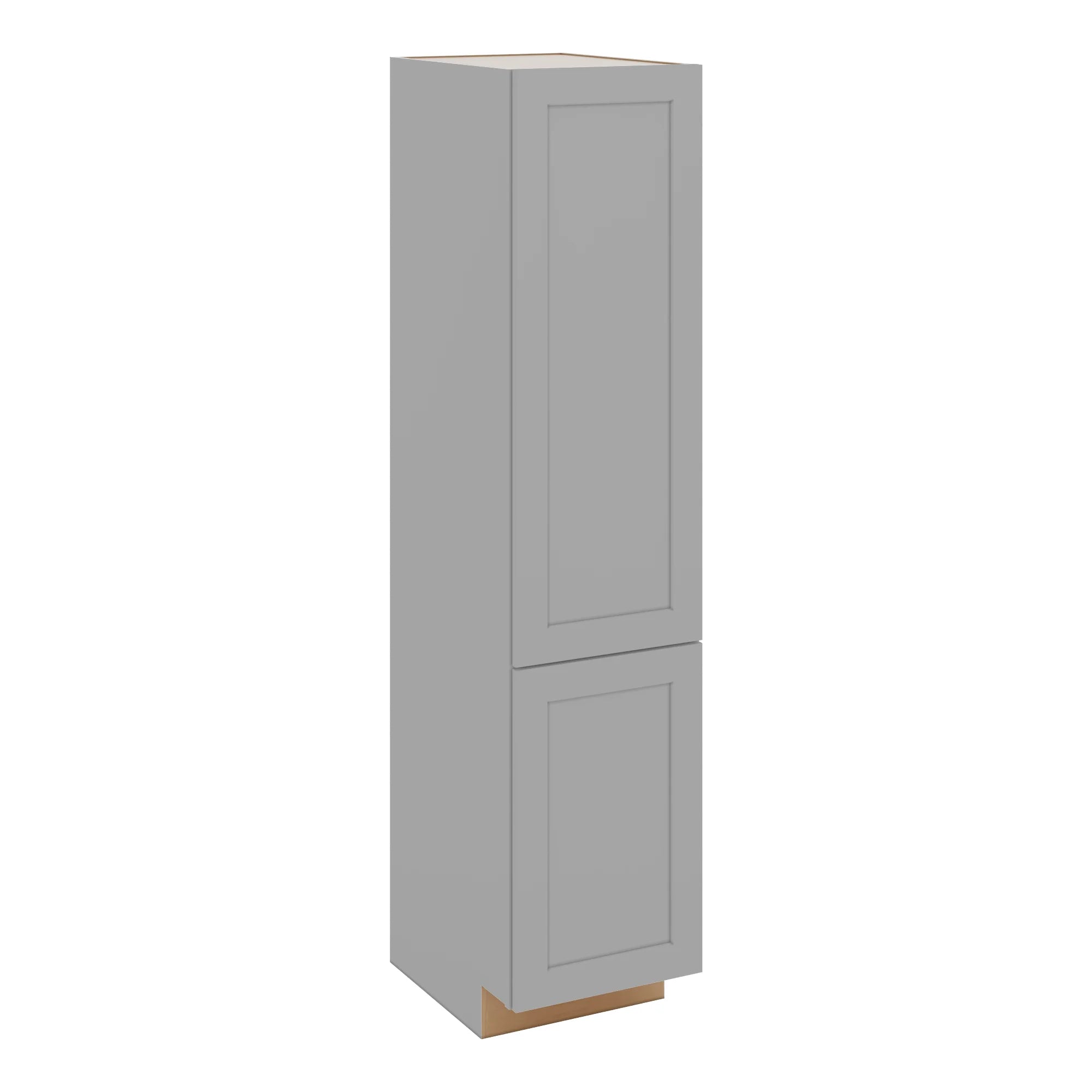 J&K Castle Grey S5 Vanity Linen 18" W x 81" H x 24" D