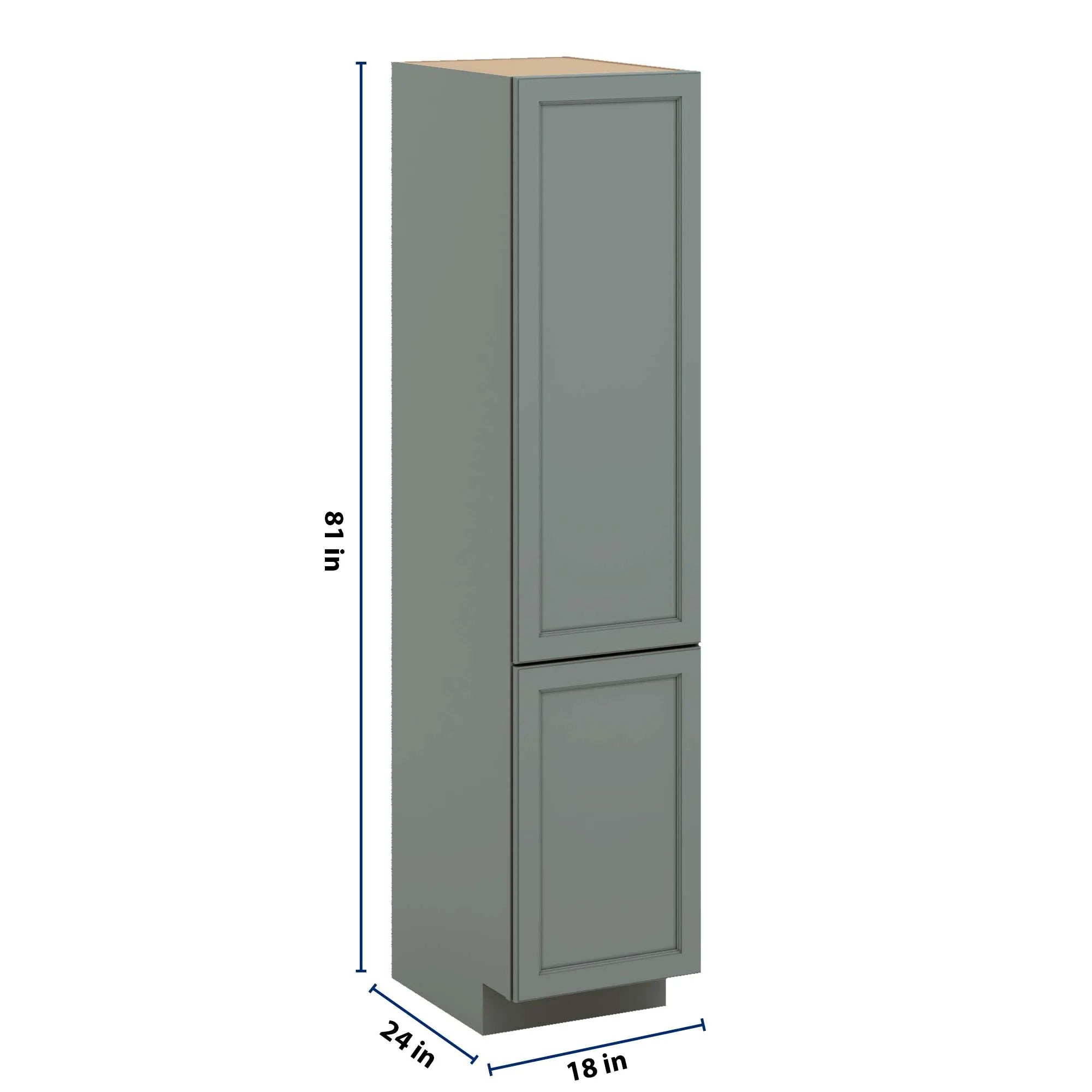 J&K Sage E3 Vanity Linen 18" W x 81" H x 24" D