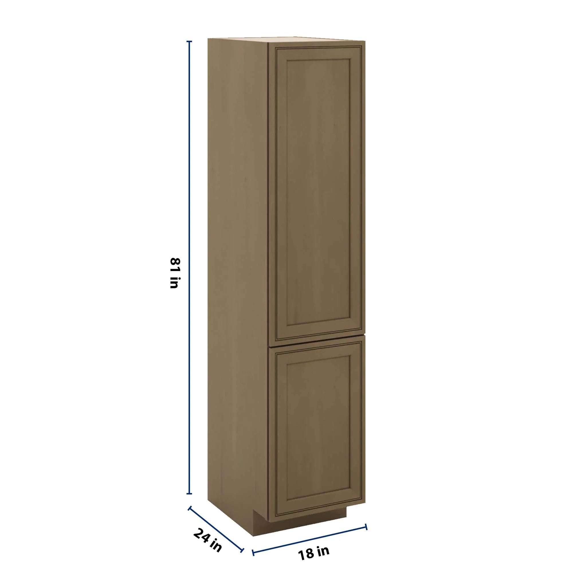 J&K Hazel H8 Vanity Linen 18" W x 81" H x 24" D