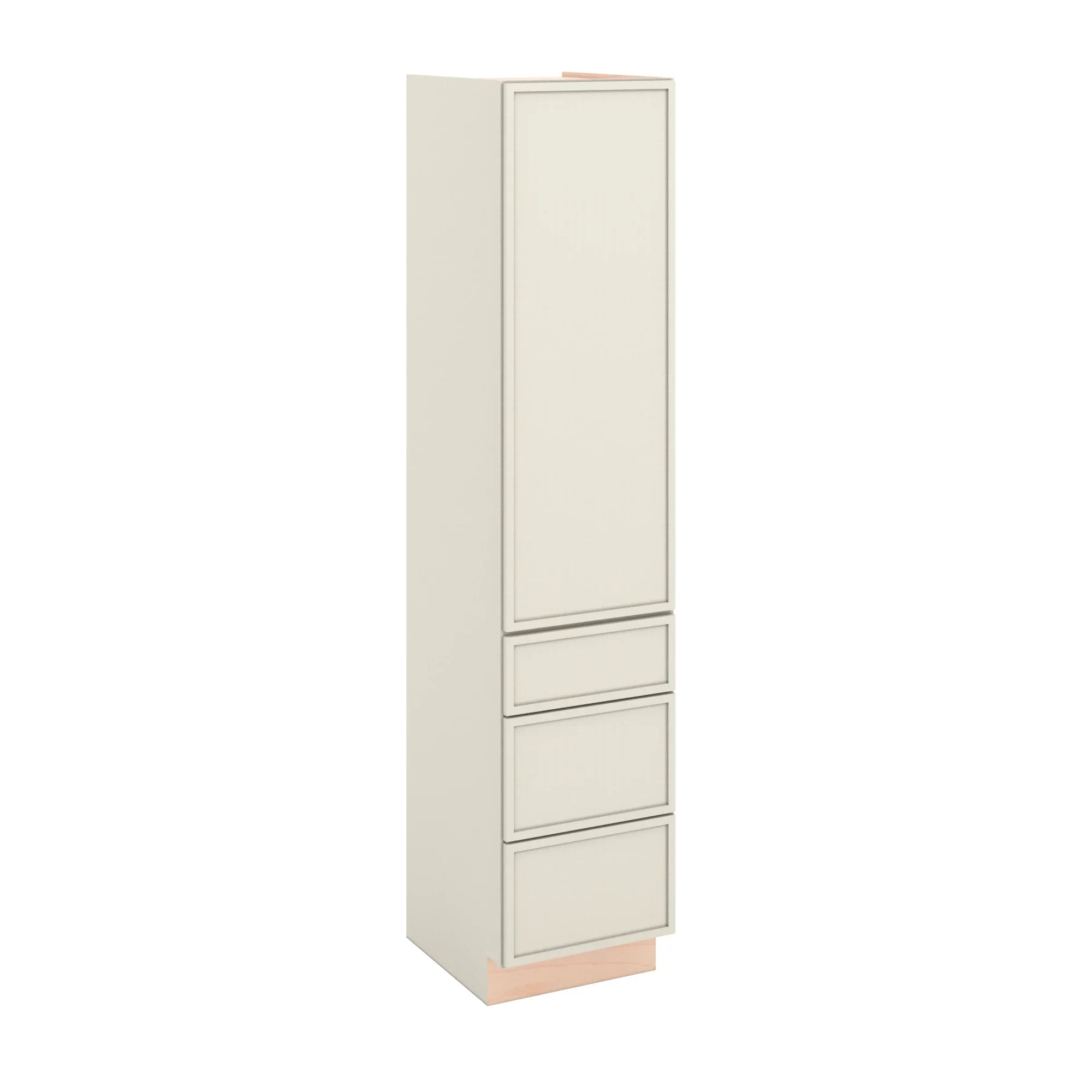 Modernform Cabinet Slim Dove White 18" W X 84" H X 21" D Vanity Linen Cabinet