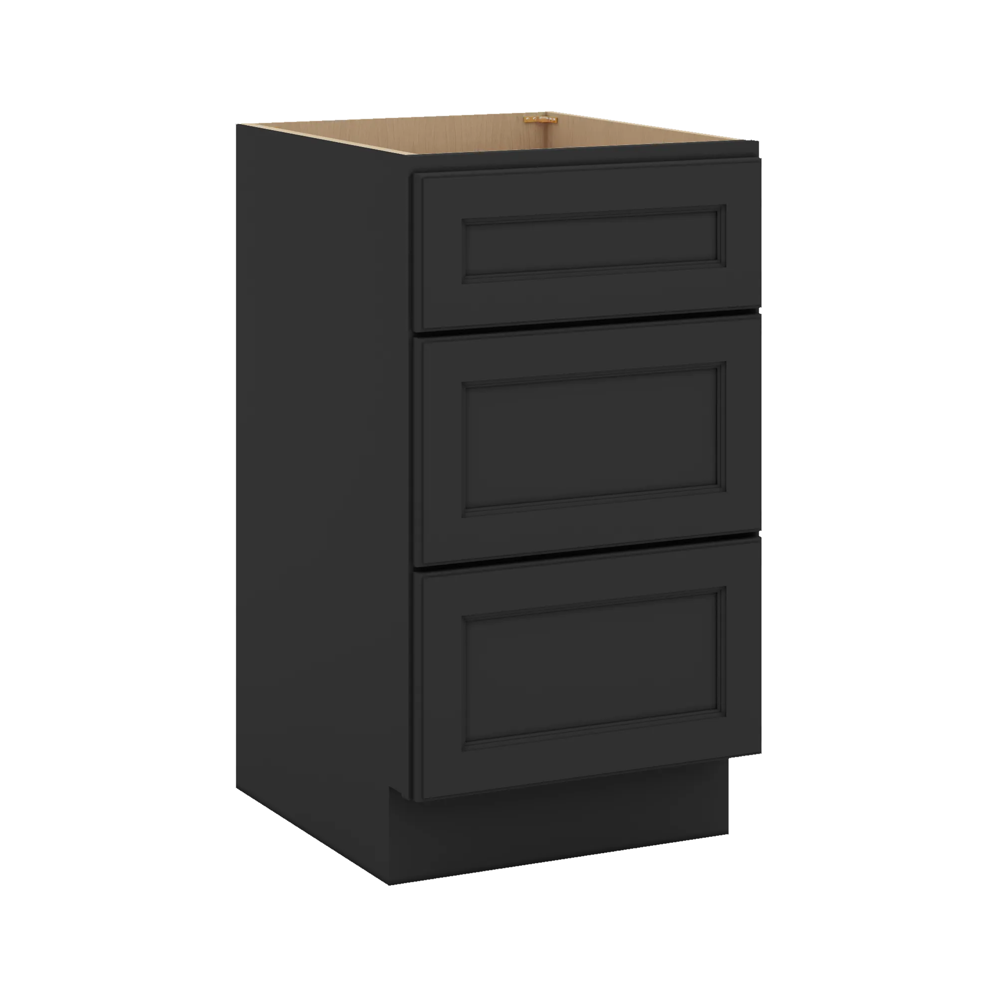 J&K Charcoal E2 Vanity 3 Drawer Base 18" W x 33" H x 21" D