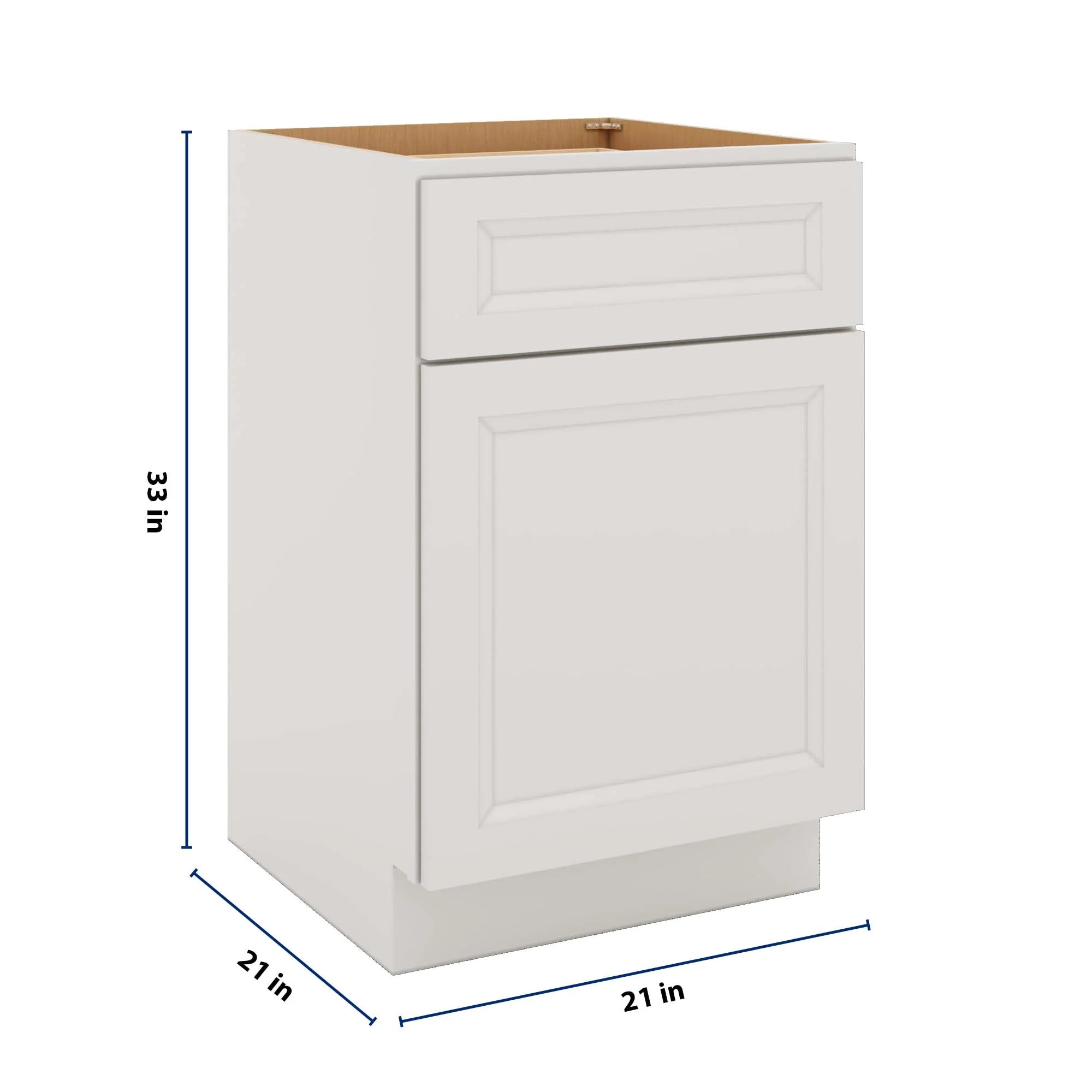 J&K Pure B5 Vanity Base Door/Drawer 21" W x 33" H x 21" D
