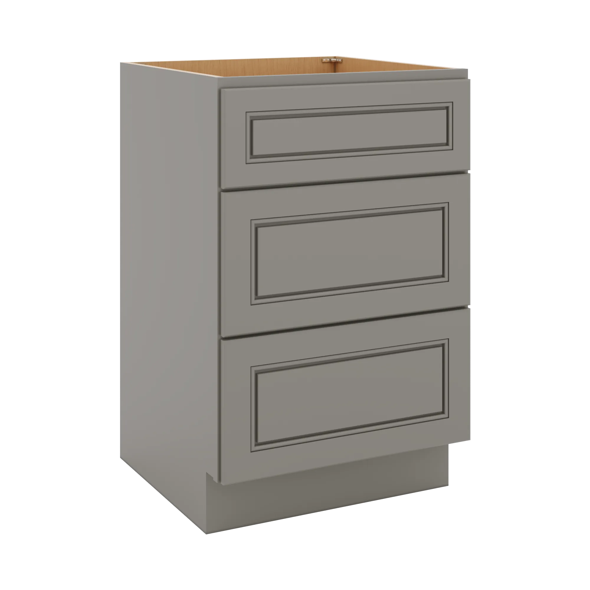 J&K Greige K3 Vanity 3 Drawer Base 21" W x 33" H x 21" D