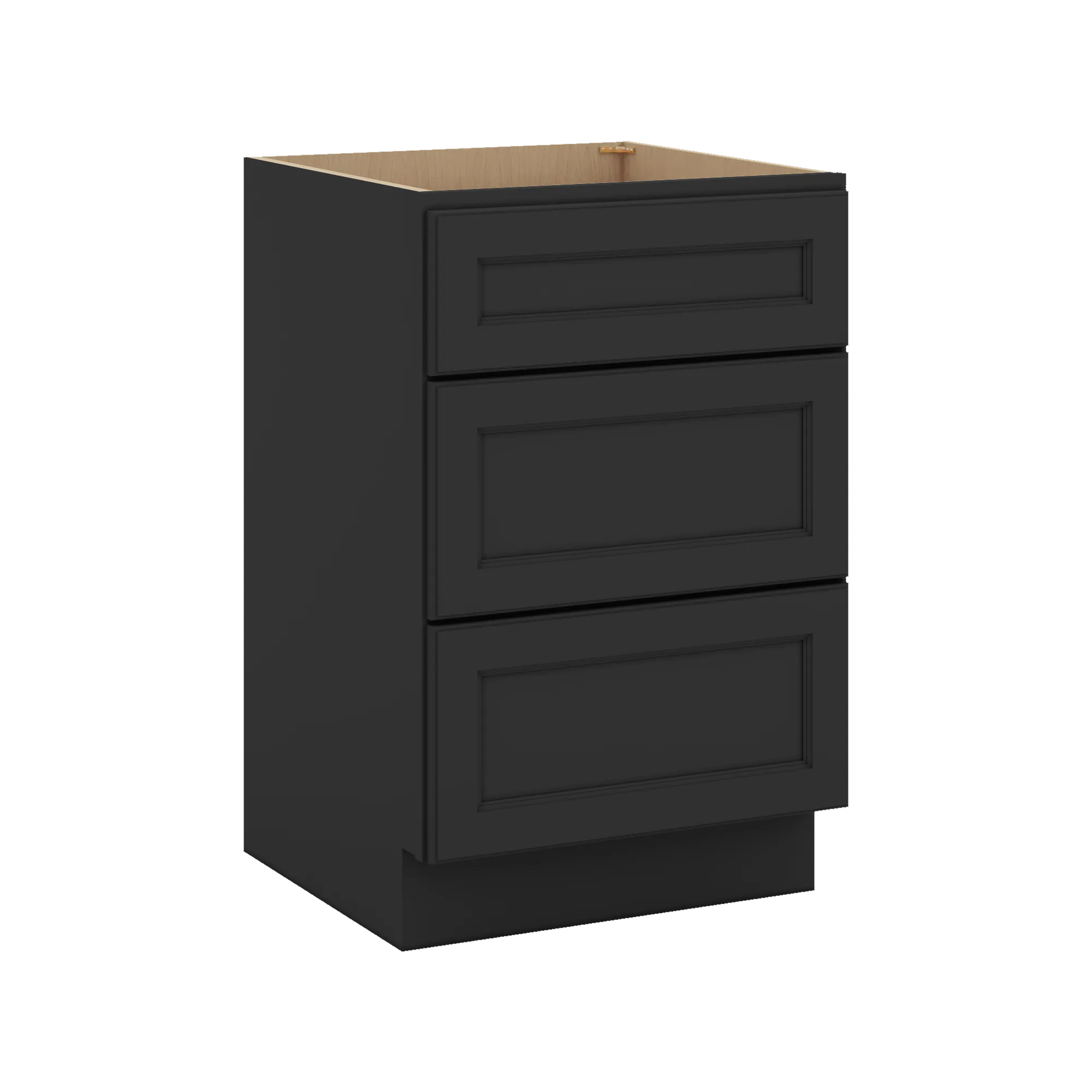 J&K Charcoal E2 Vanity 3 Drawer Base 21" W x 33" H x 21" D