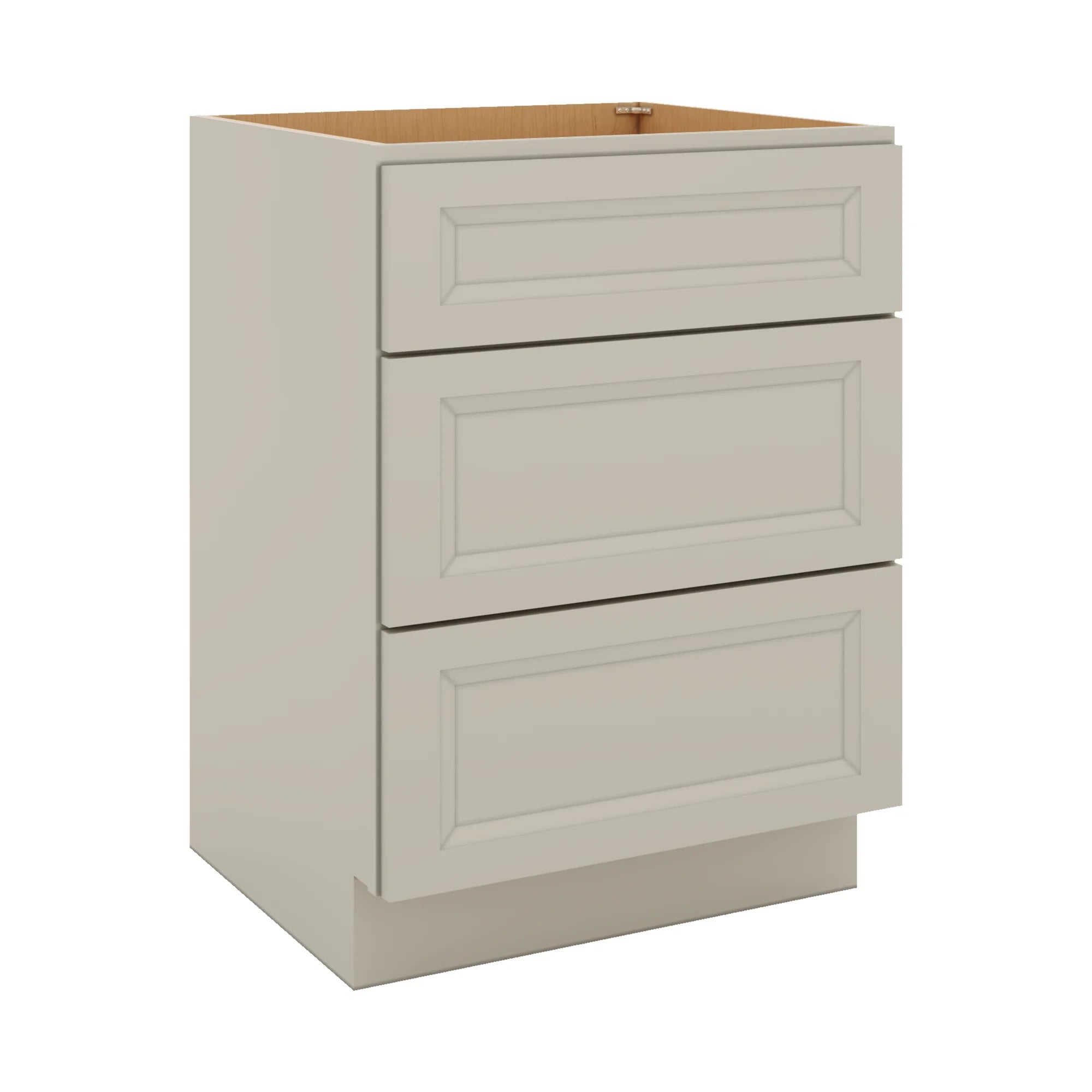 J&K Pebble B6 Vanity 3 Drawer Base 24" W x 33" H x 21" D