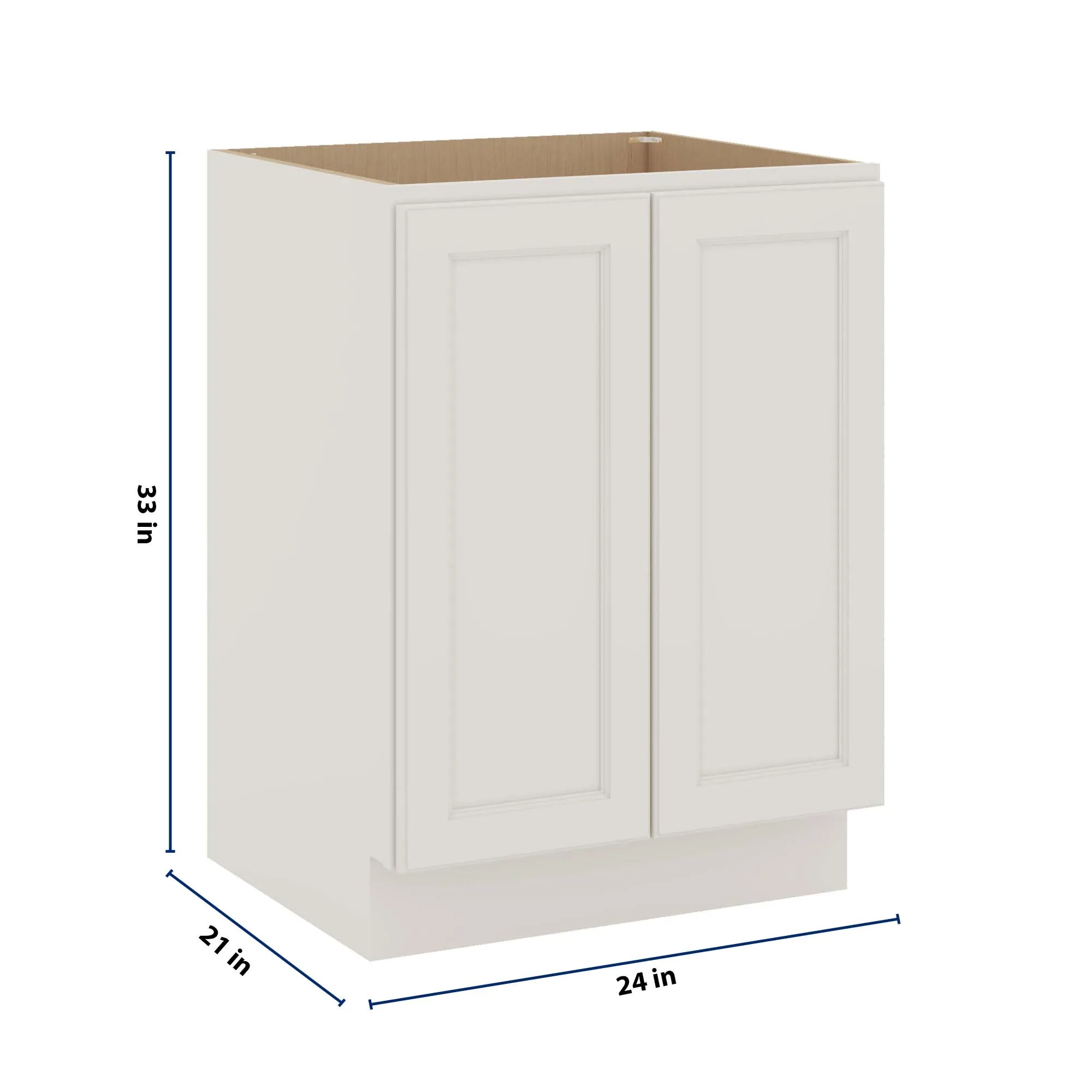 J&K Dove E1 Vanity Base FHD 24" W x 33" H x 21" D