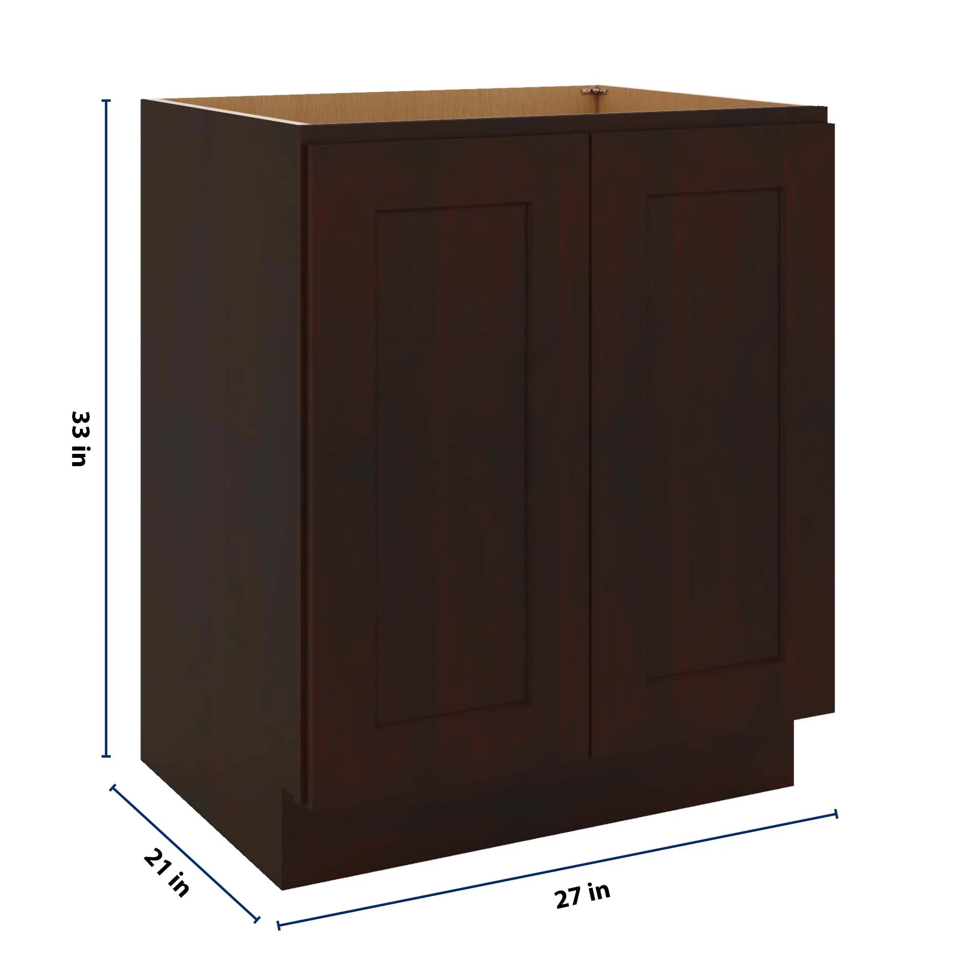 J&K Java Coffee S1 Vanity Base FHD 27" W x 33" H x 21" D