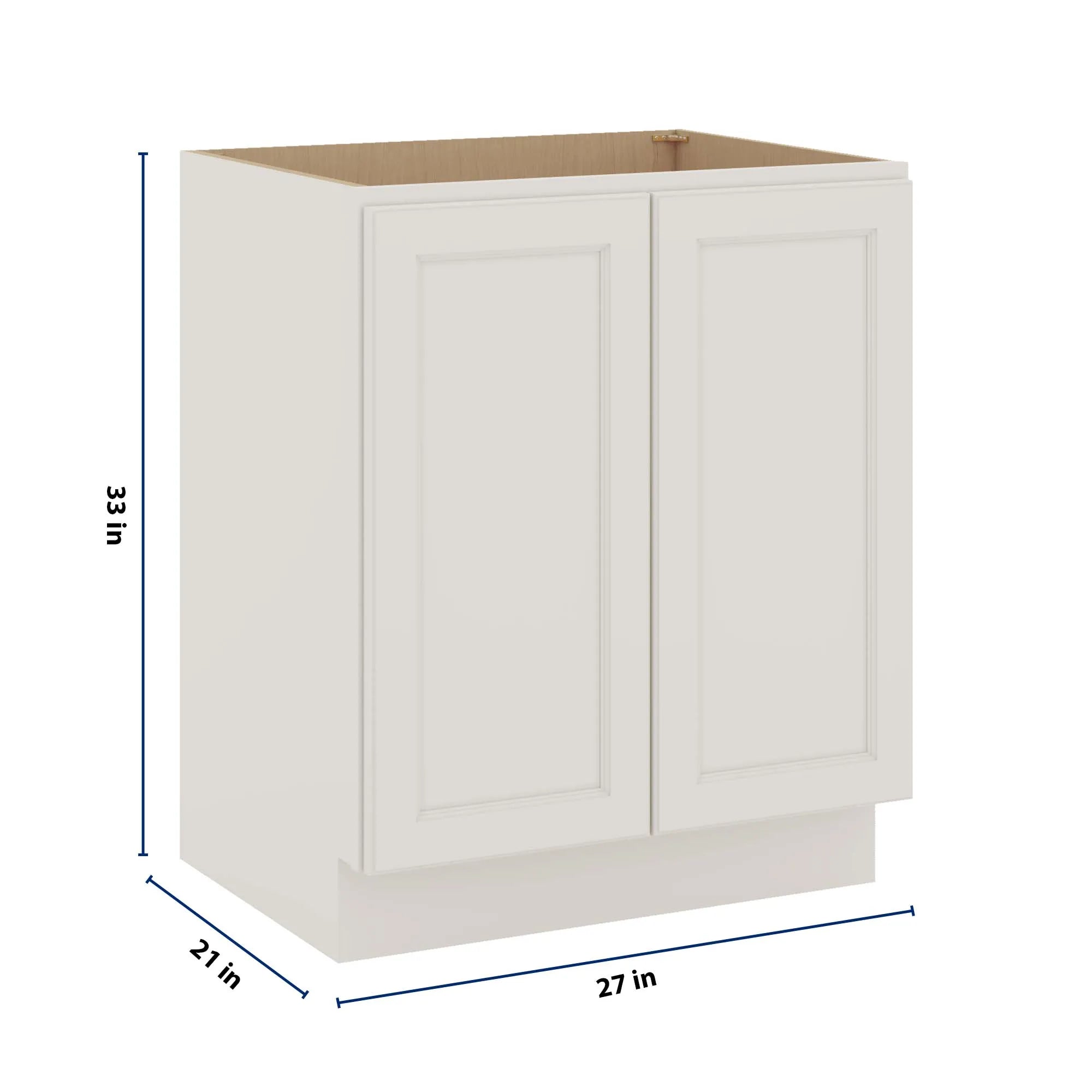 J&K Dove E1 Vanity Base FHD 27" W x 33" H x 21" D