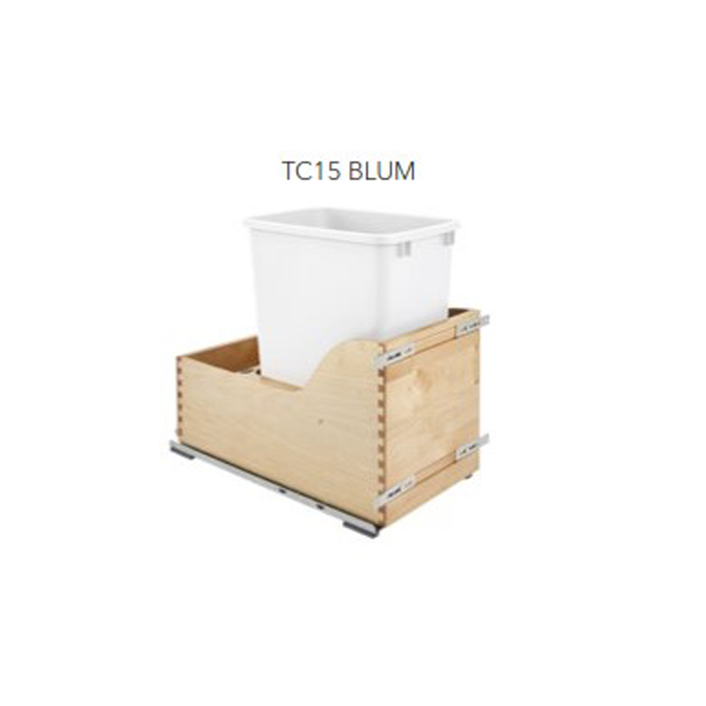 Fabuwood Allure Galaxy Mocha Trash Can Door/Drawer w/Blum Slides 15" W